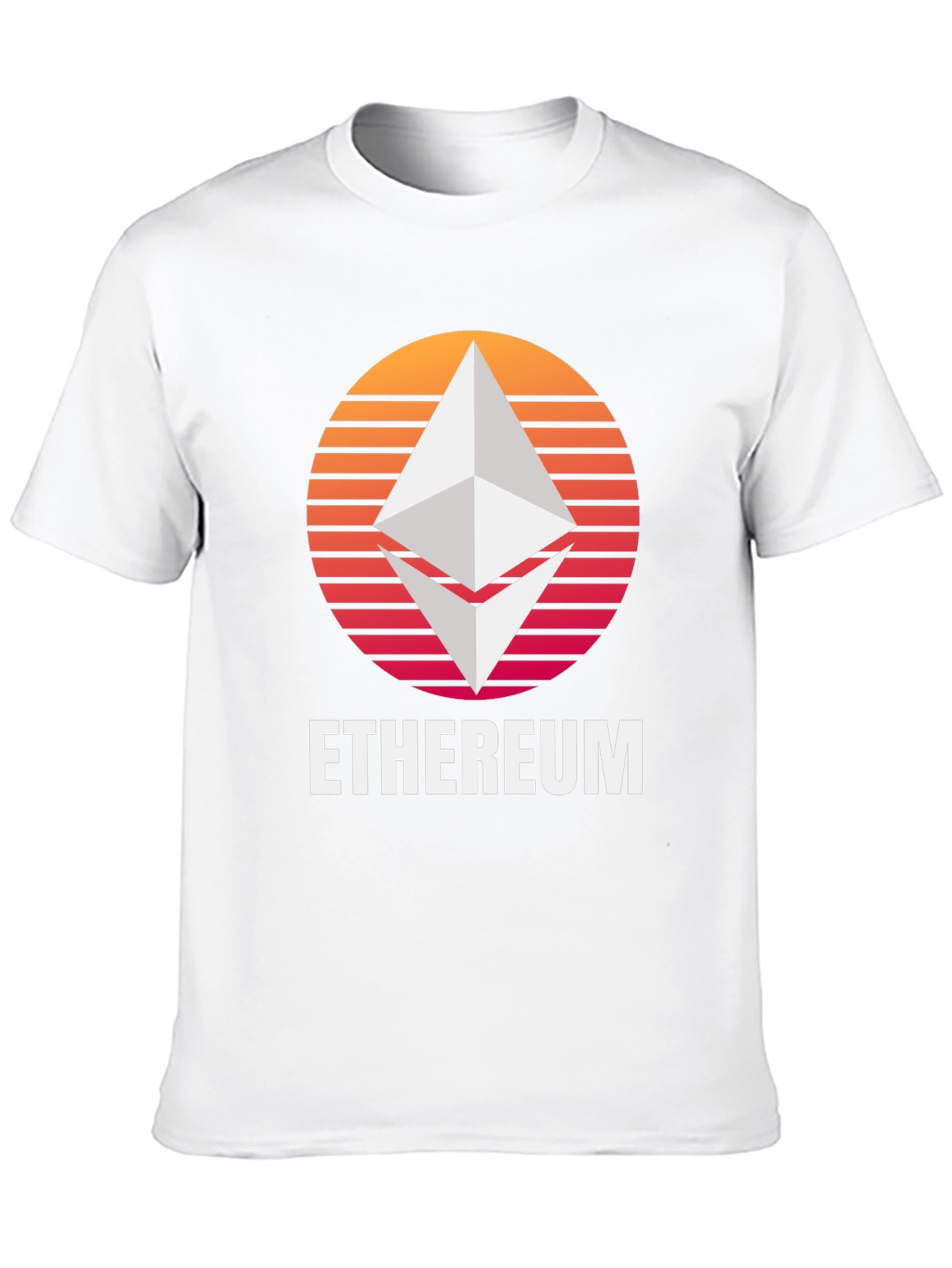 Ethereum Sunset Graphic T-Shirt Crypto Fan Tee