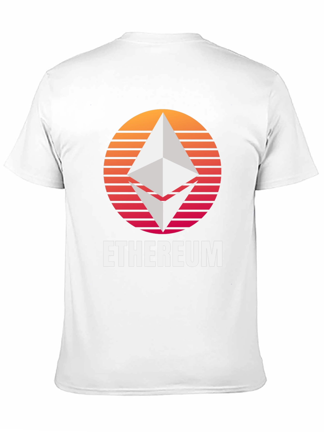 Ethereum Sunset Graphic T-Shirt Crypto Fan Tee