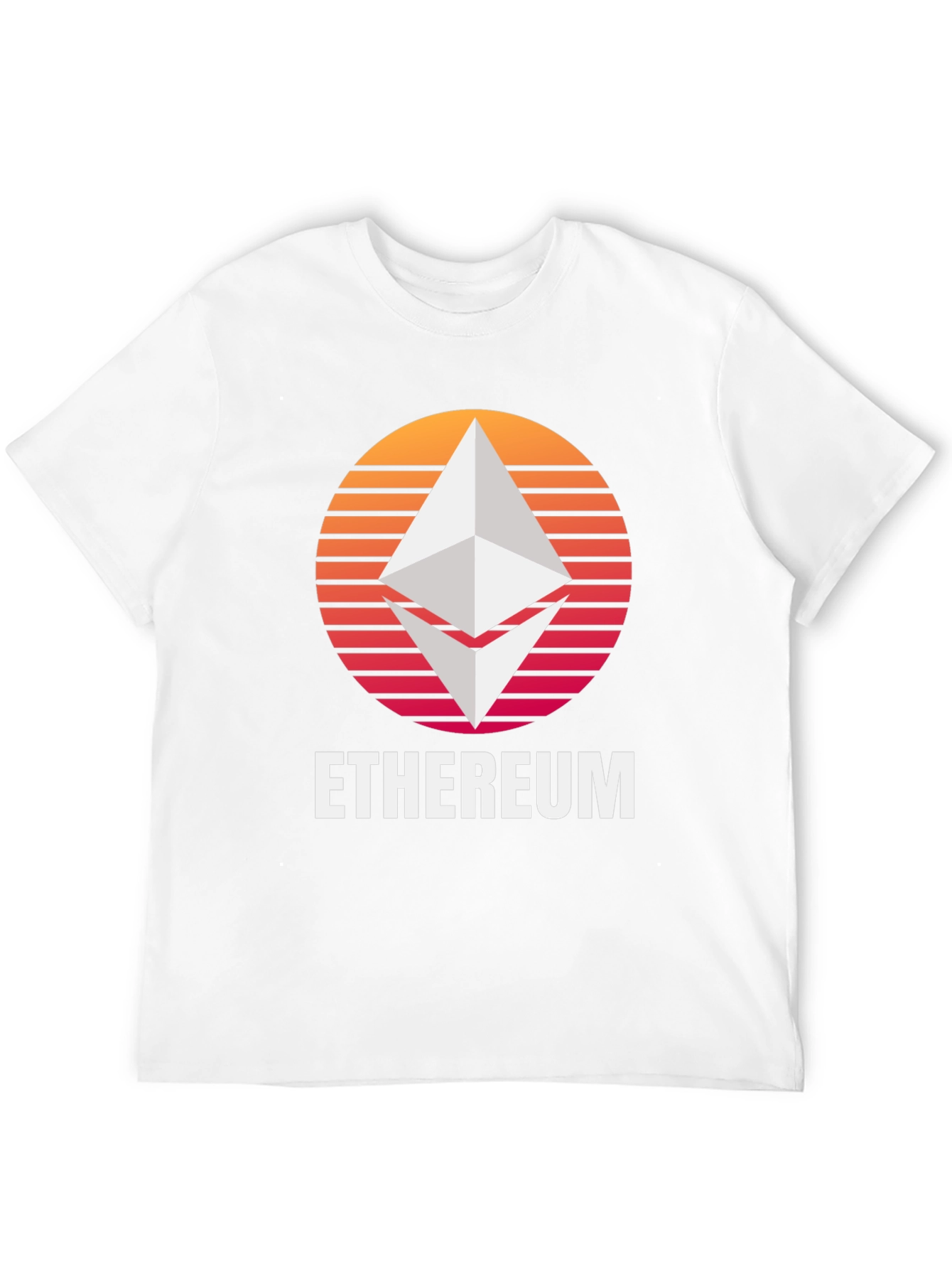Ethereum Sunset Graphic T-Shirt Crypto Fan Tee