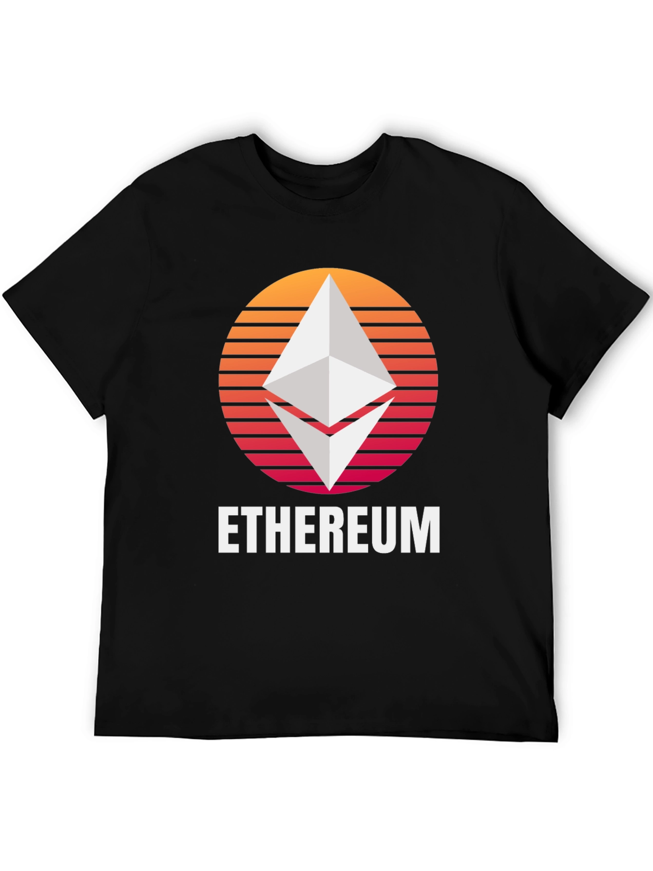 Ethereum Sunset Graphic T-Shirt Crypto Fan Tee