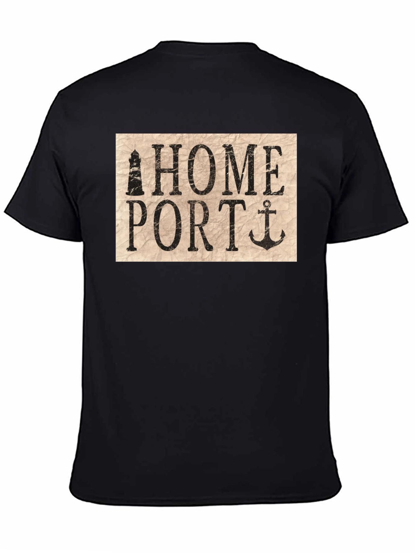 Home Port Lighthouse & Anchor Graphic T-Shirt