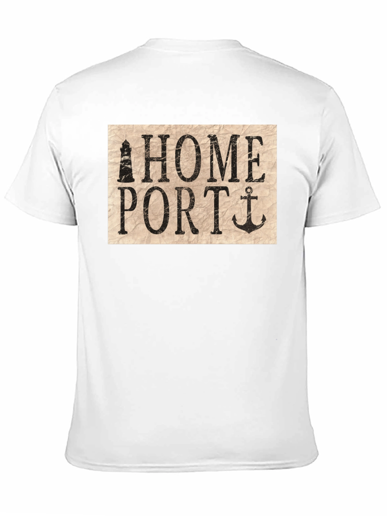 Home Port Lighthouse & Anchor Graphic T-Shirt