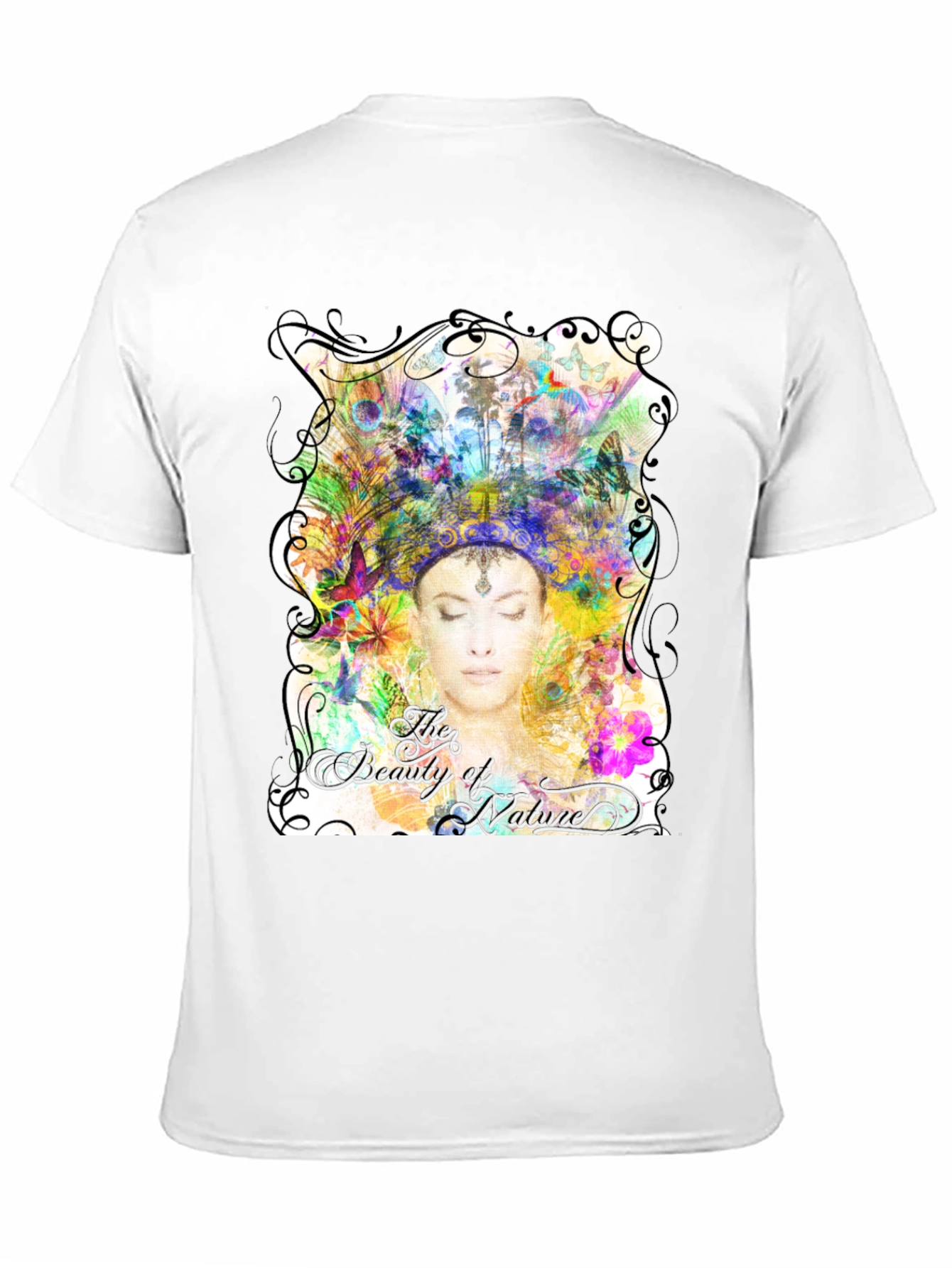 Beauty of Nature Graphic Black T-Shirt