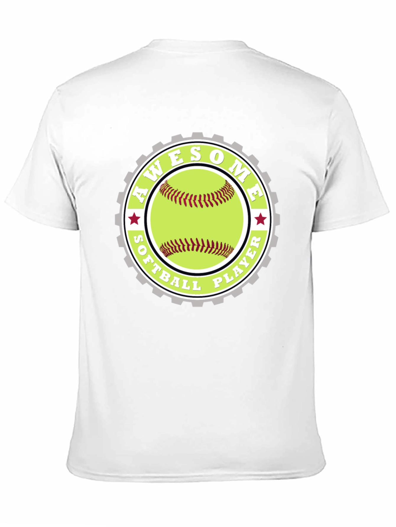 Awesome Softball Player Graphic Tee