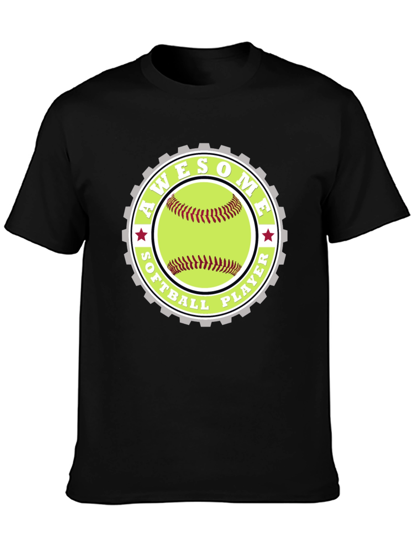 Awesome Softball Player Graphic Tee