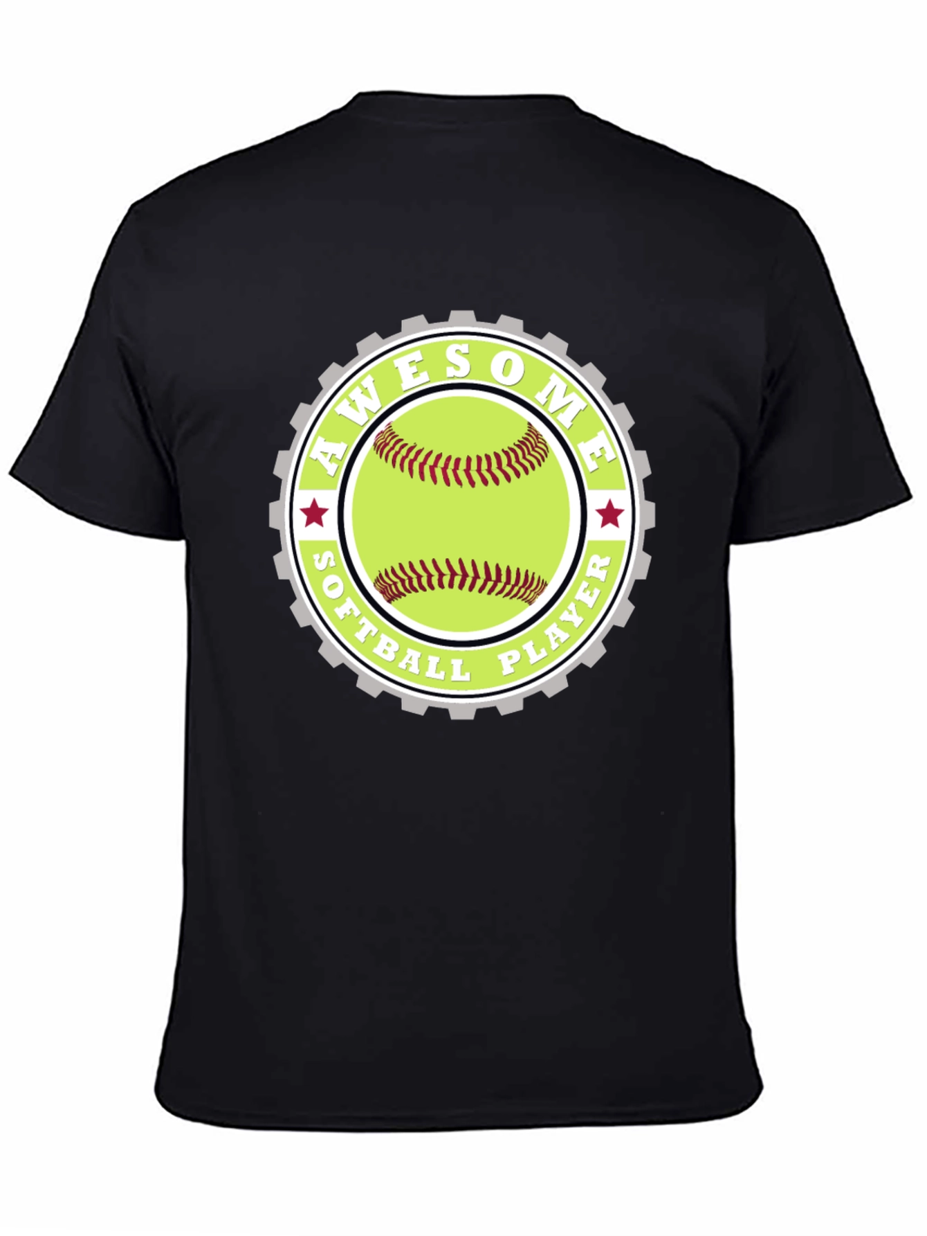 Awesome Softball Player Graphic Tee