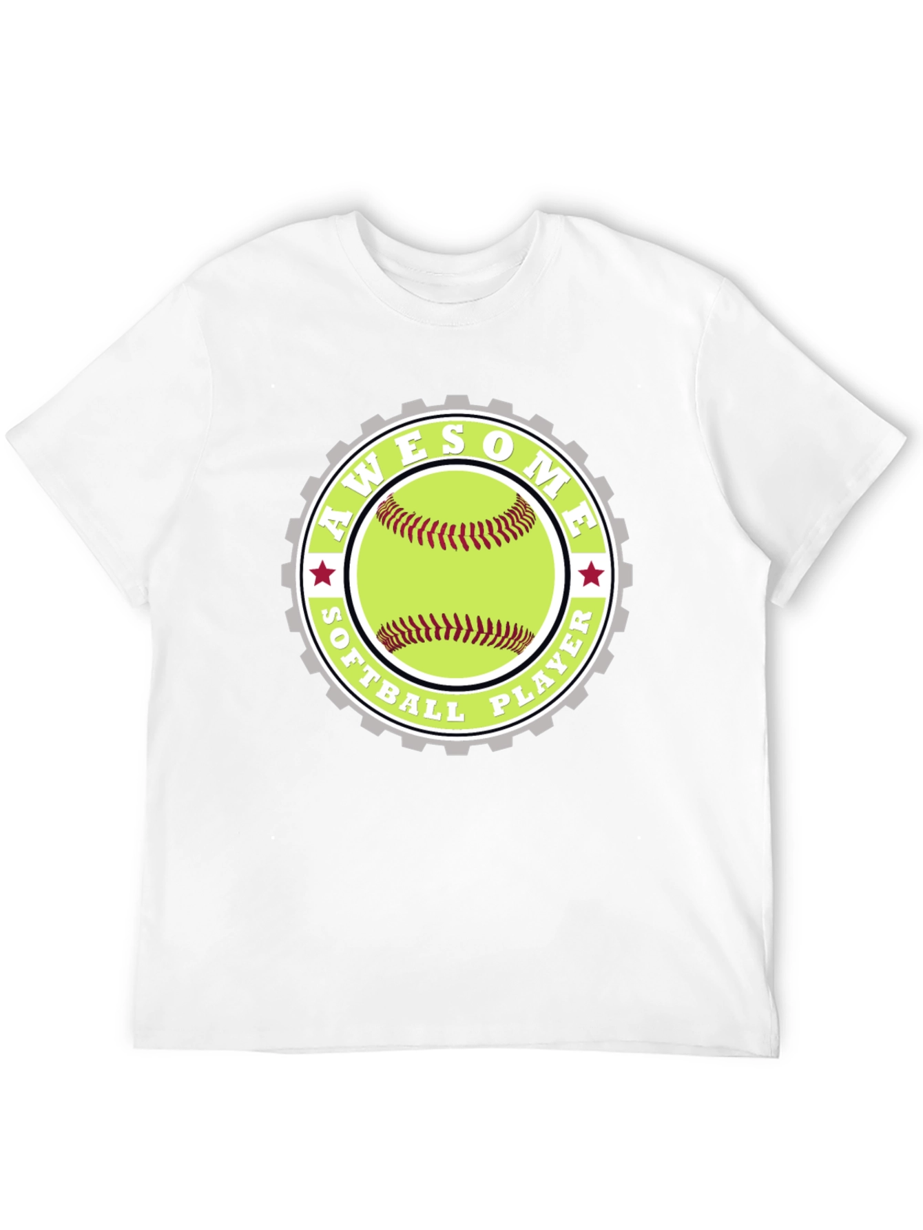Awesome Softball Player Graphic Tee