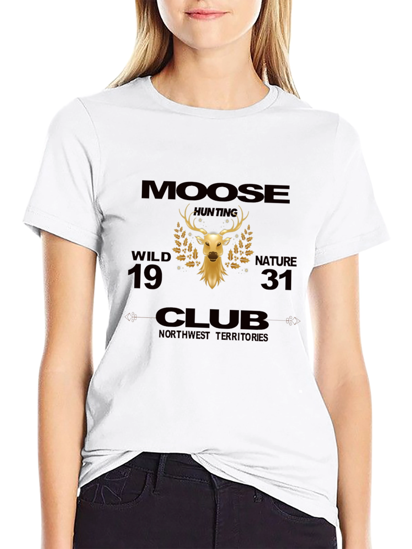 Moose Hunting Club Graphic T-Shirt