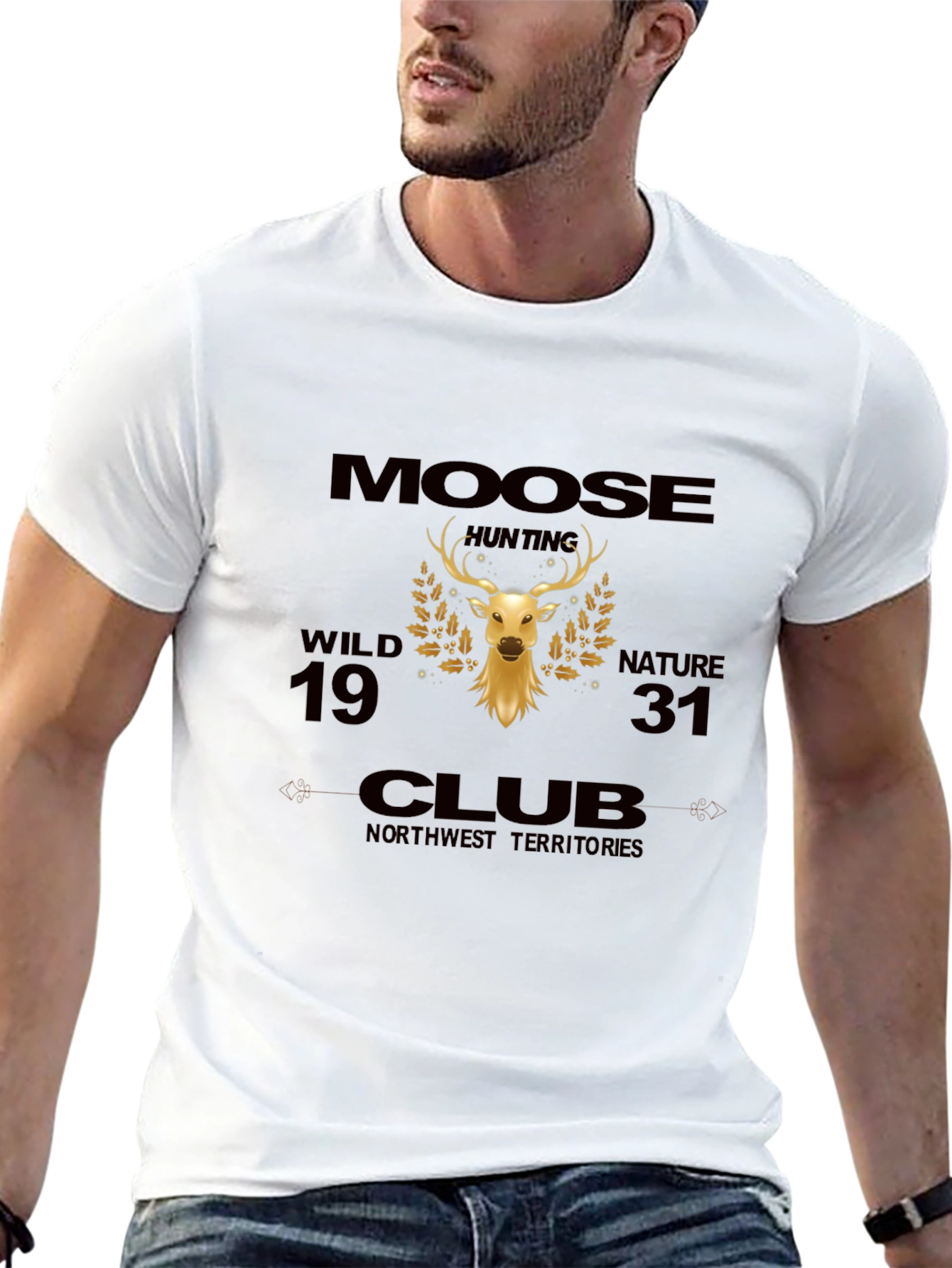 Moose Hunting Club Graphic T-Shirt