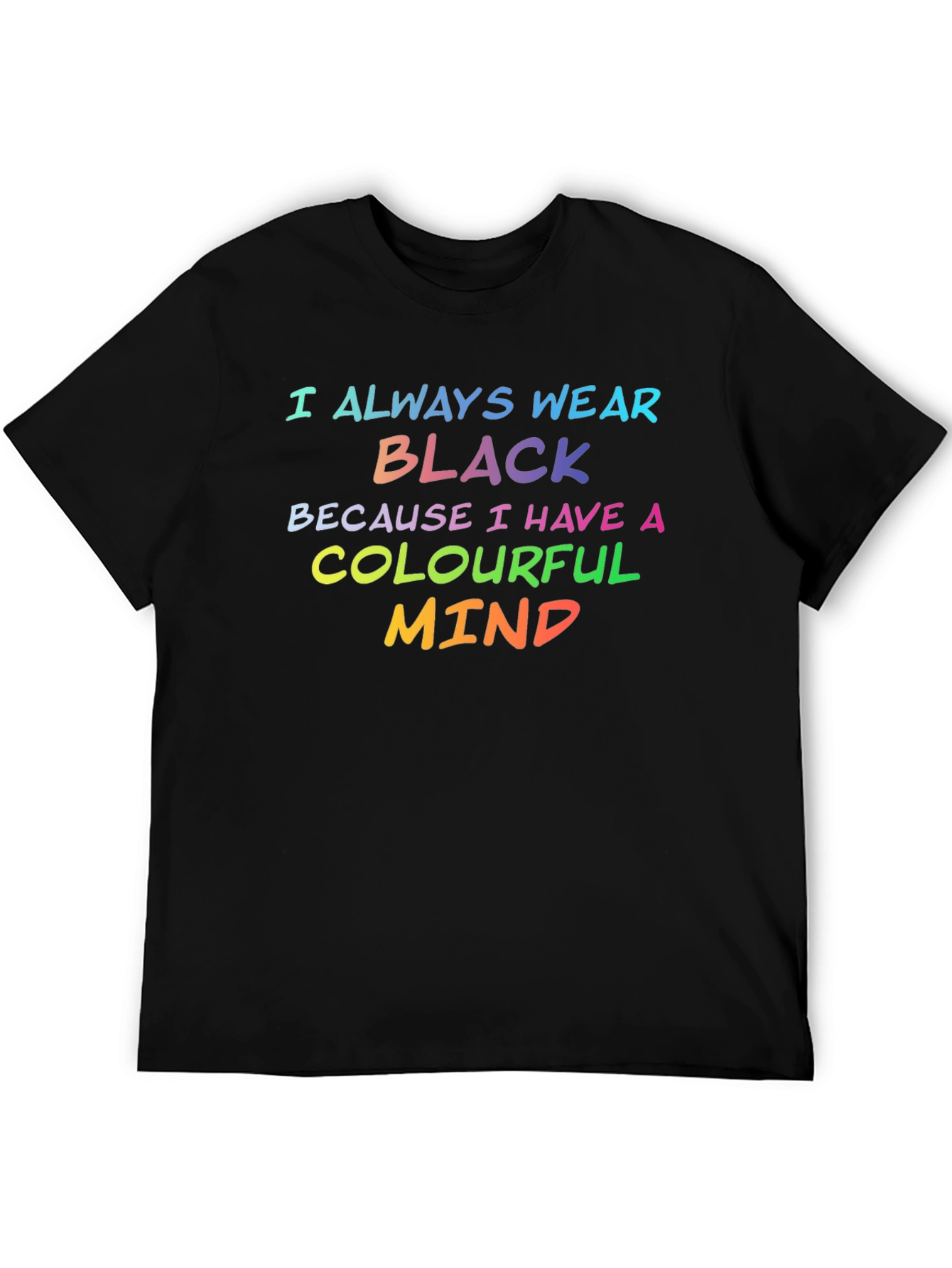 Colourful Mind Black T-Shirt