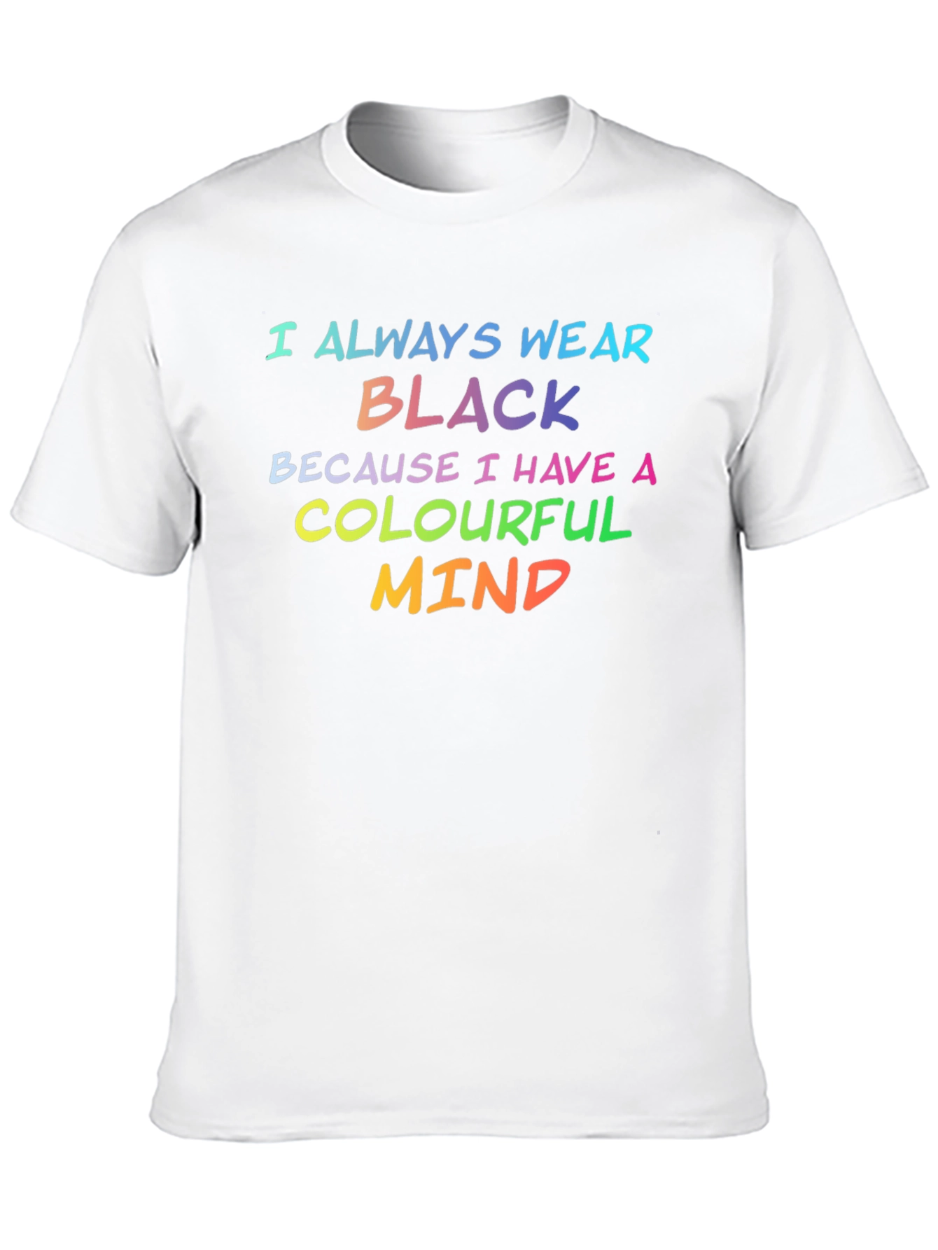 Colourful Mind Black T-Shirt