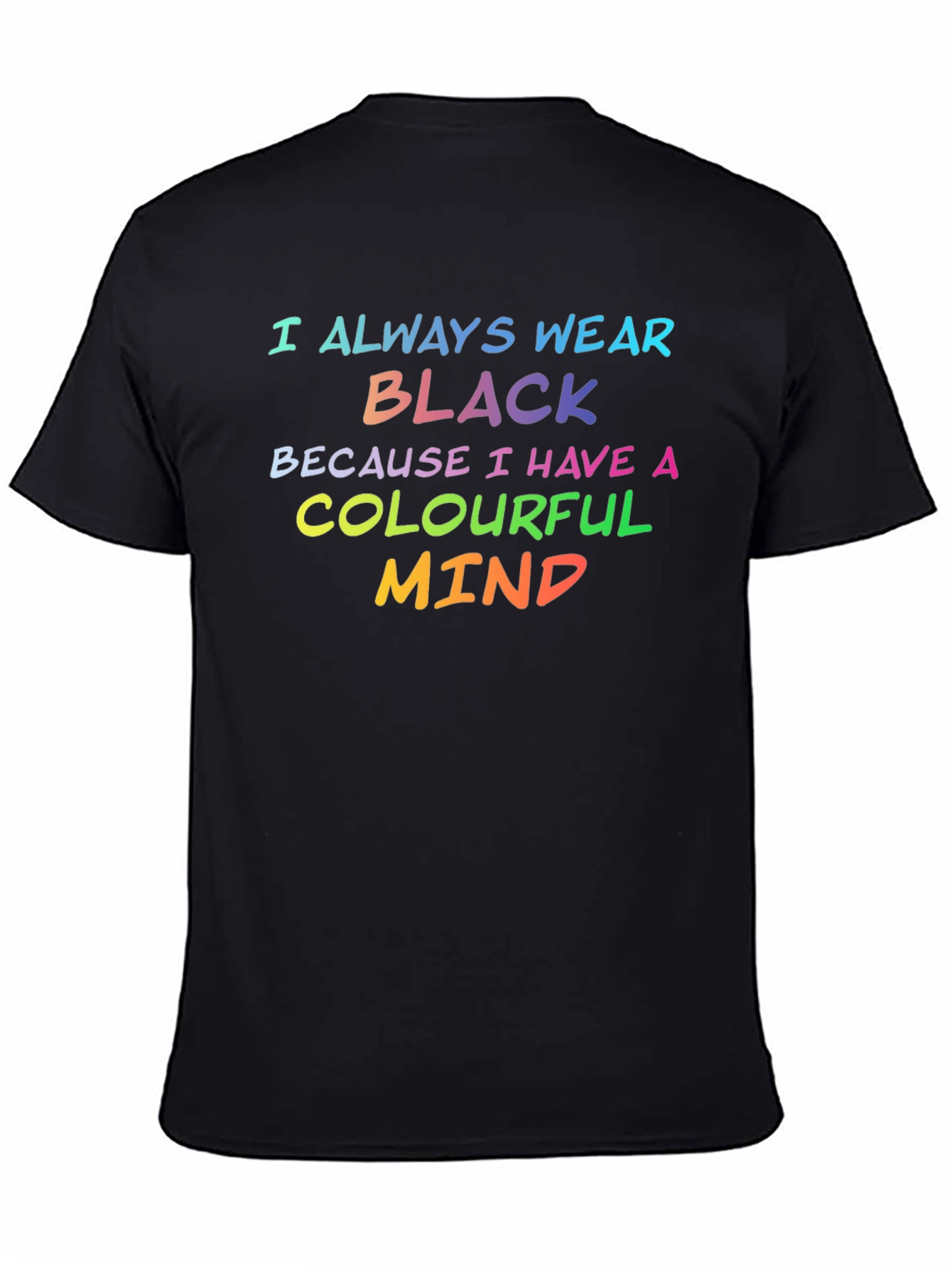 Colourful Mind Black T-Shirt