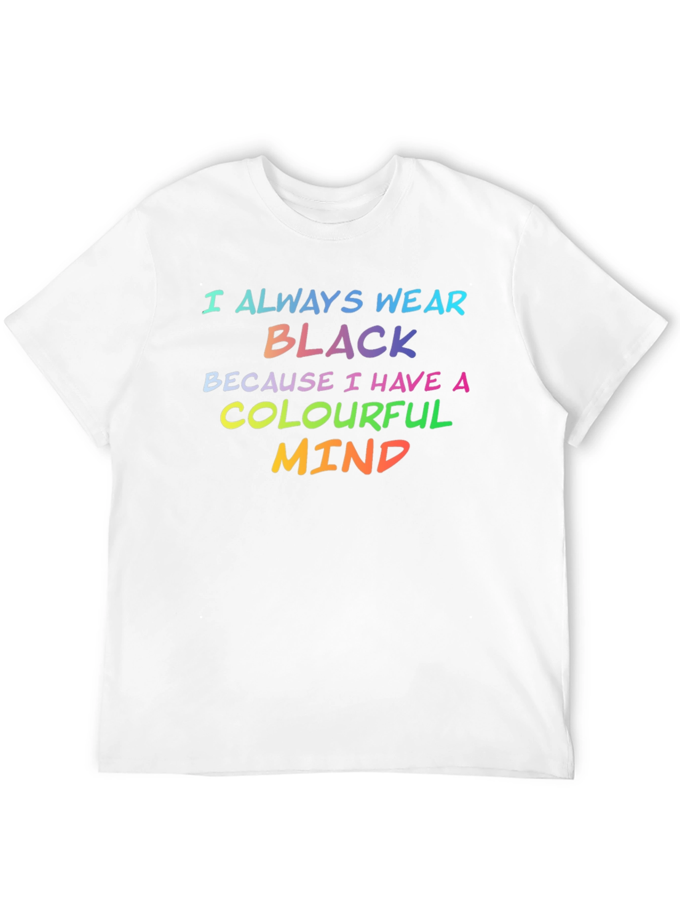 Colourful Mind Black T-Shirt