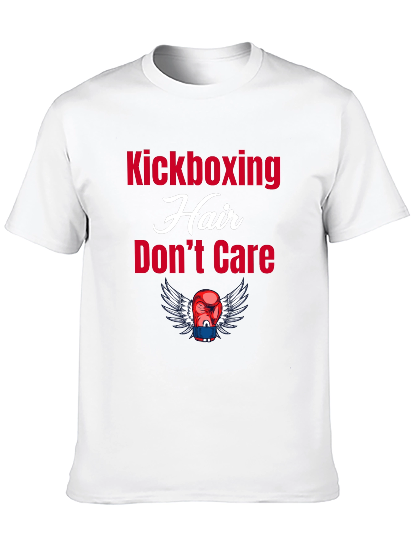 Kickboxing Hair Dont Care Graphic Tee