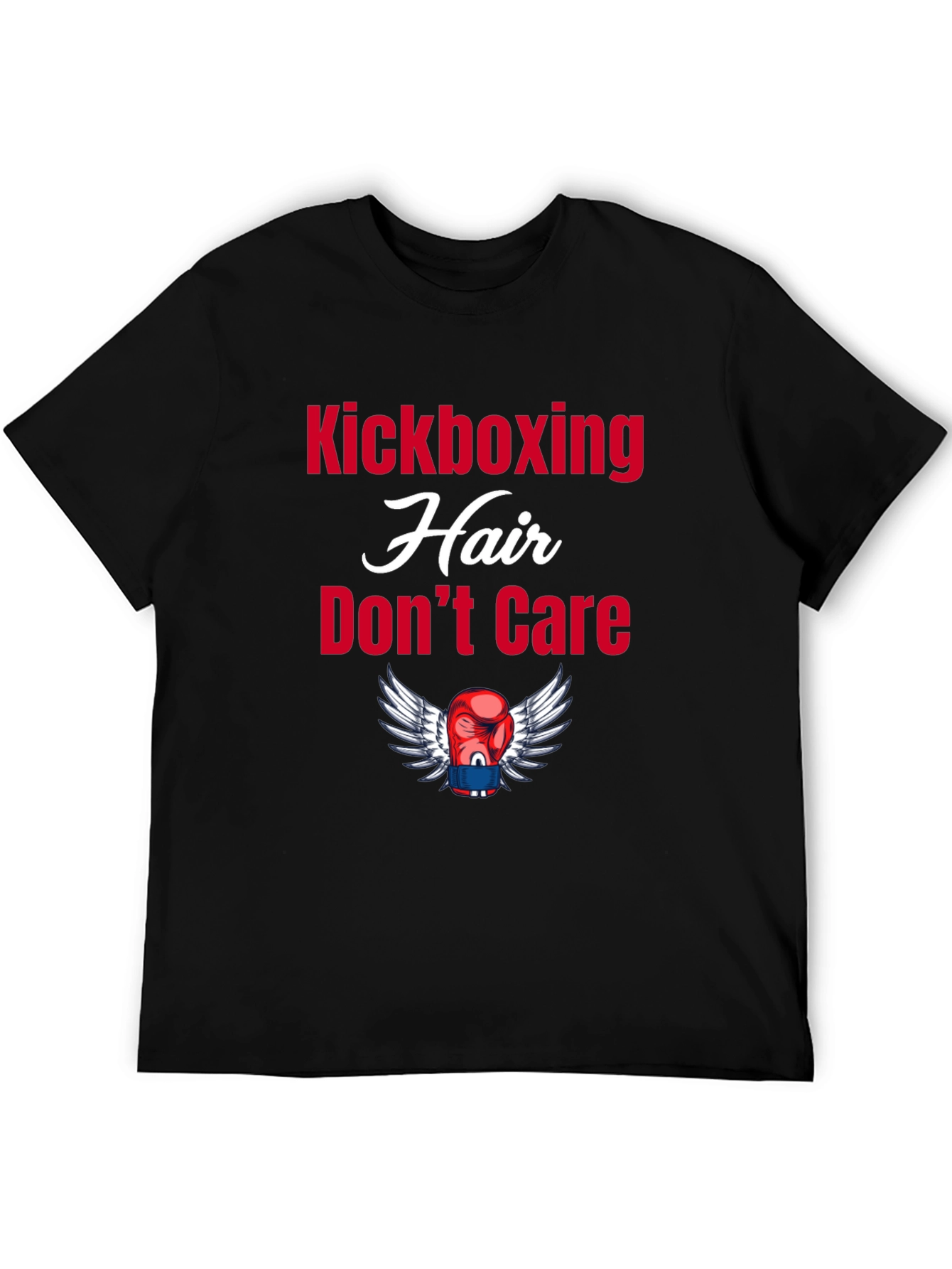 Kickboxing Hair Dont Care Graphic Tee