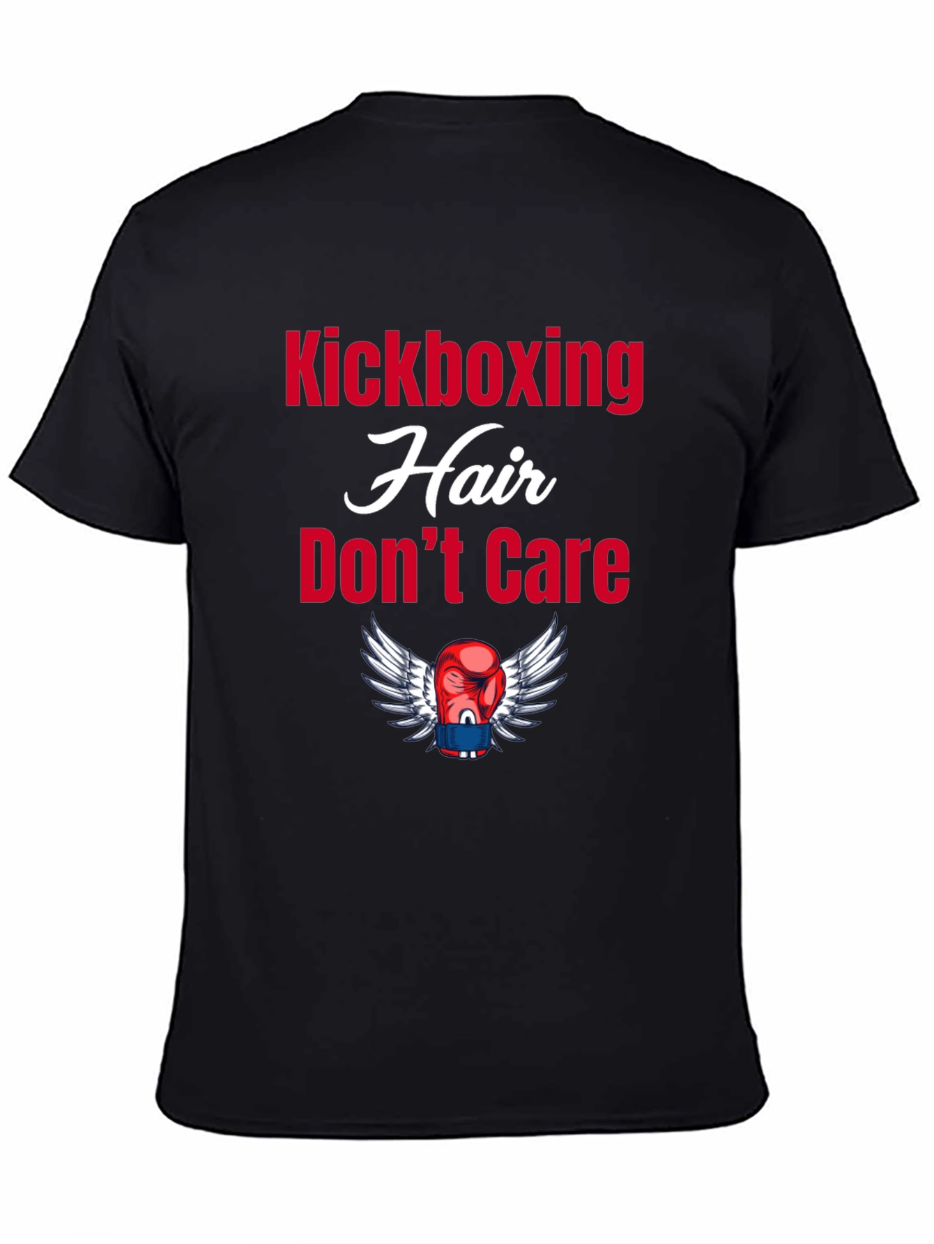 Kickboxing Hair Dont Care Graphic Tee