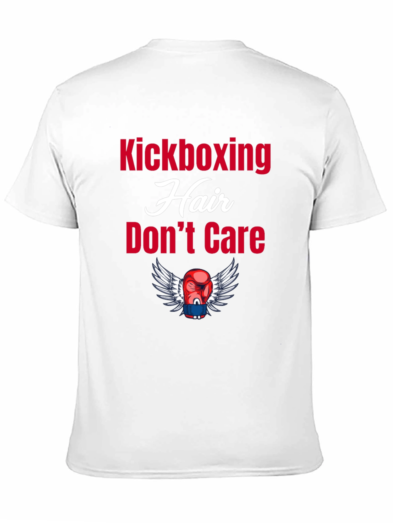 Kickboxing Hair Dont Care Graphic Tee