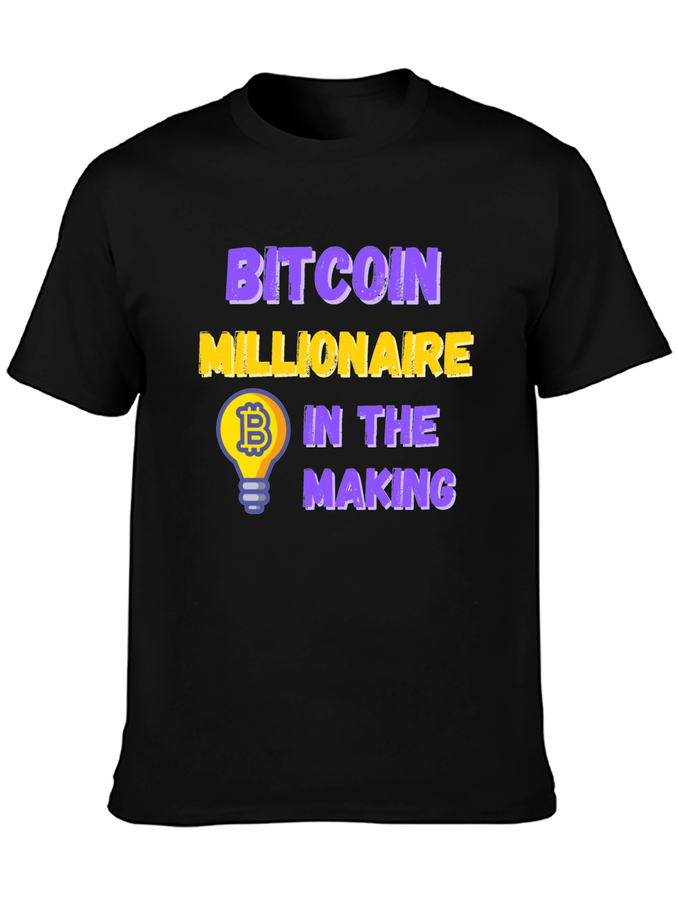 Bitcoin Millionaire in the Making Black T-Shirt