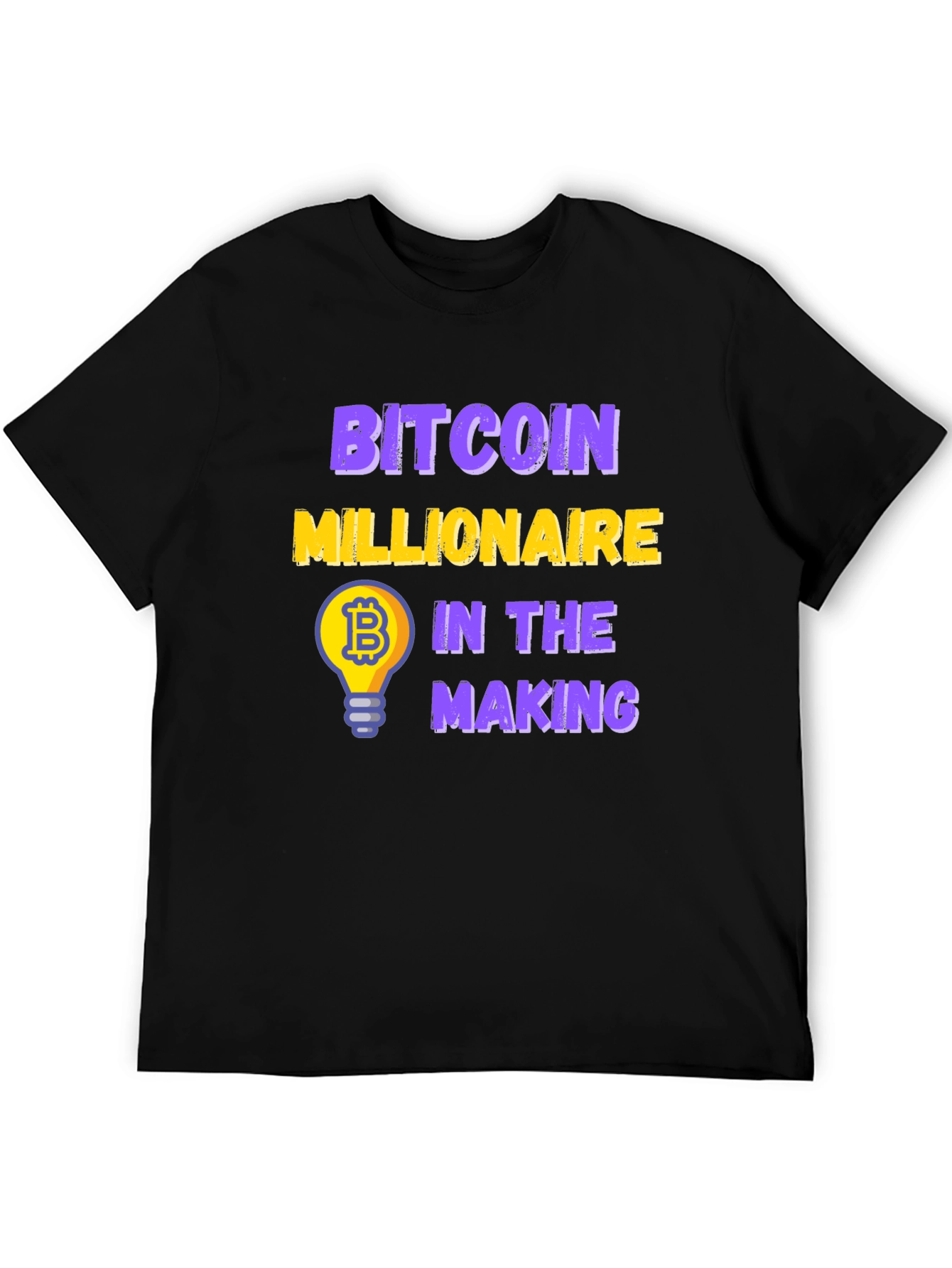 Bitcoin Millionaire in the Making Black T-Shirt