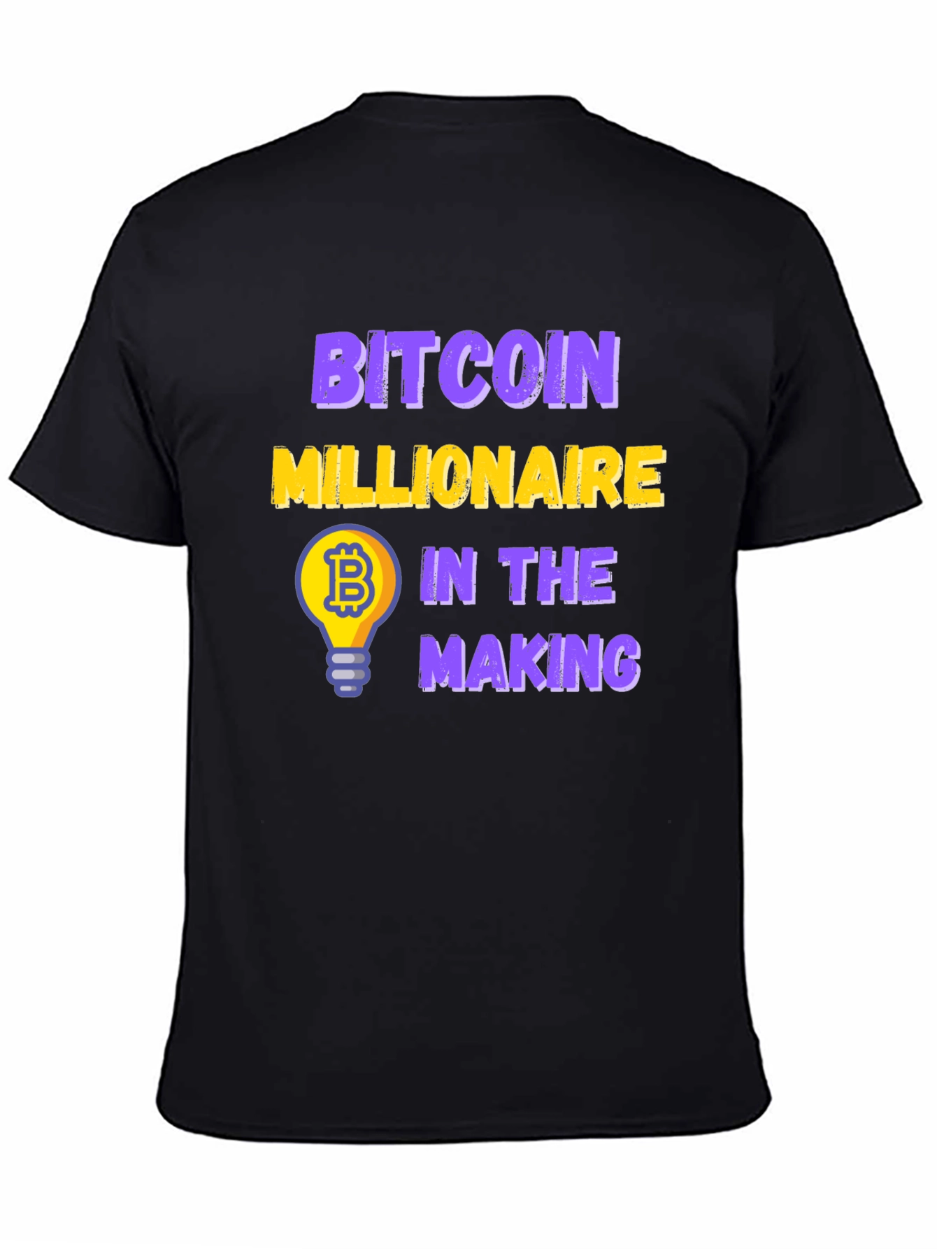 Bitcoin Millionaire in the Making Black T-Shirt