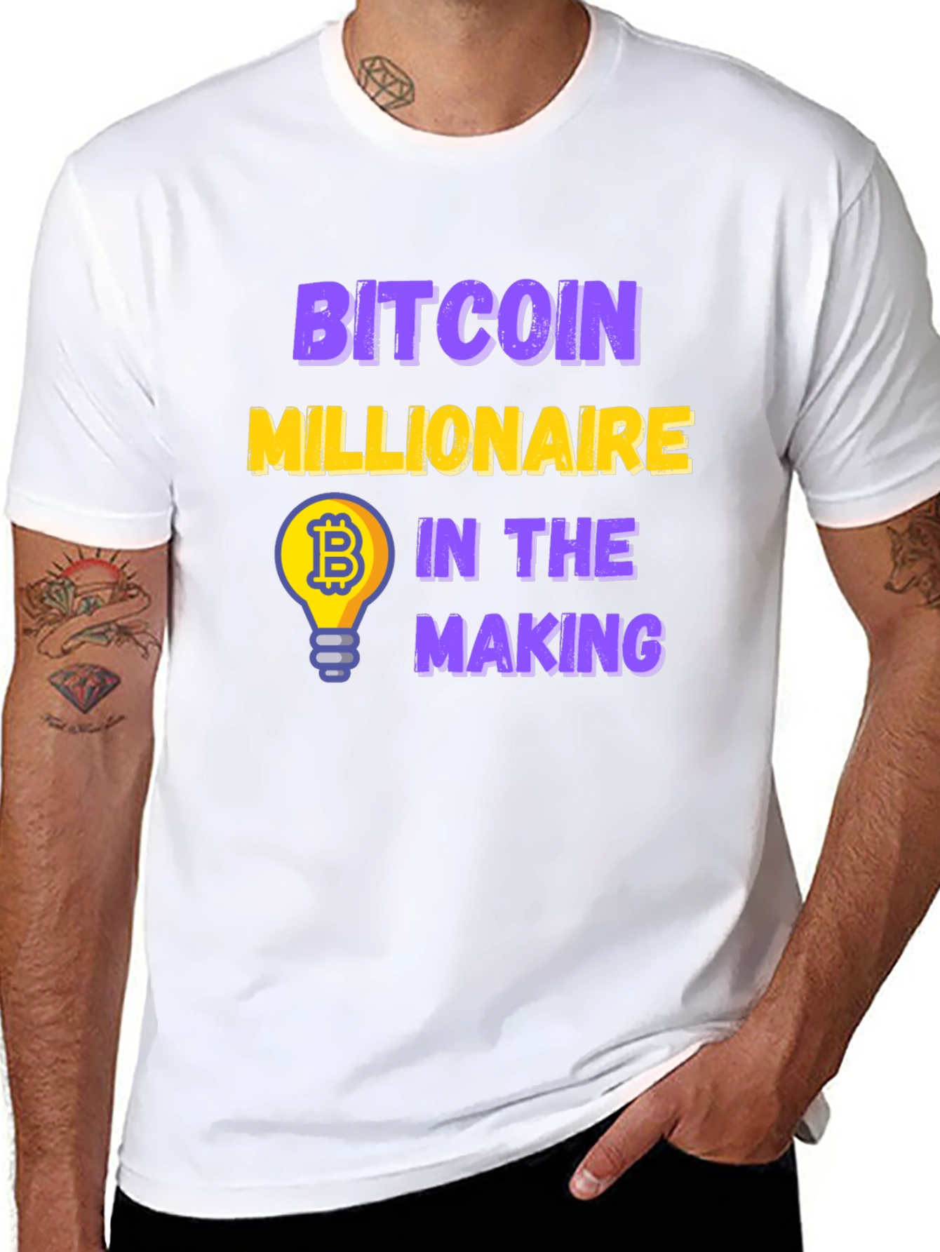 Bitcoin Millionaire in the Making Black T-Shirt