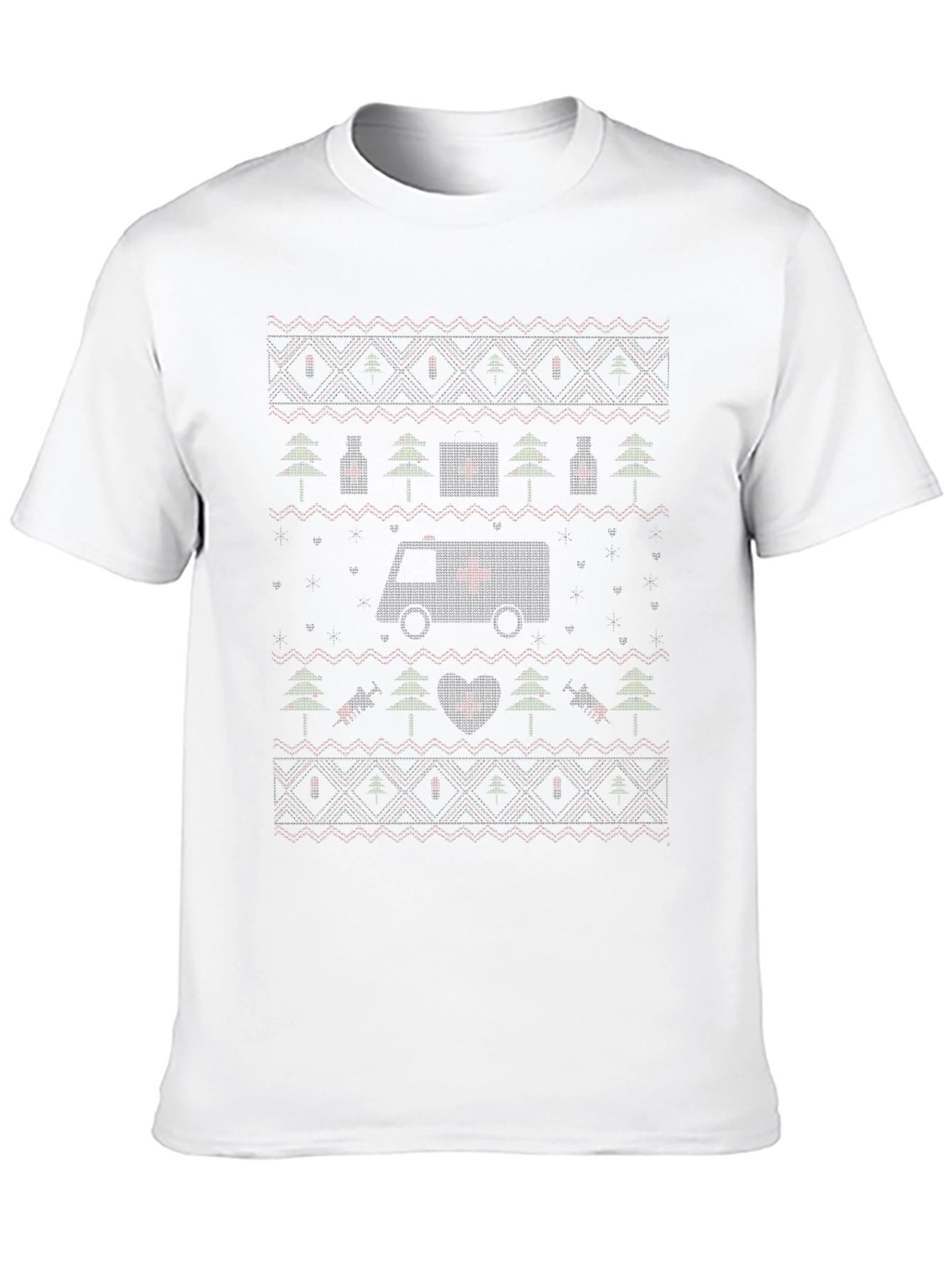 Ugly Christmas Ambulance EMT T-Shirt