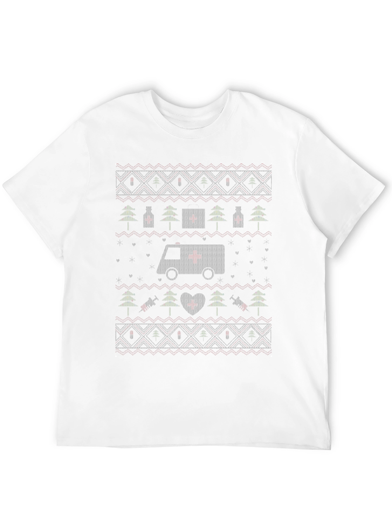 Ugly Christmas Ambulance EMT T-Shirt
