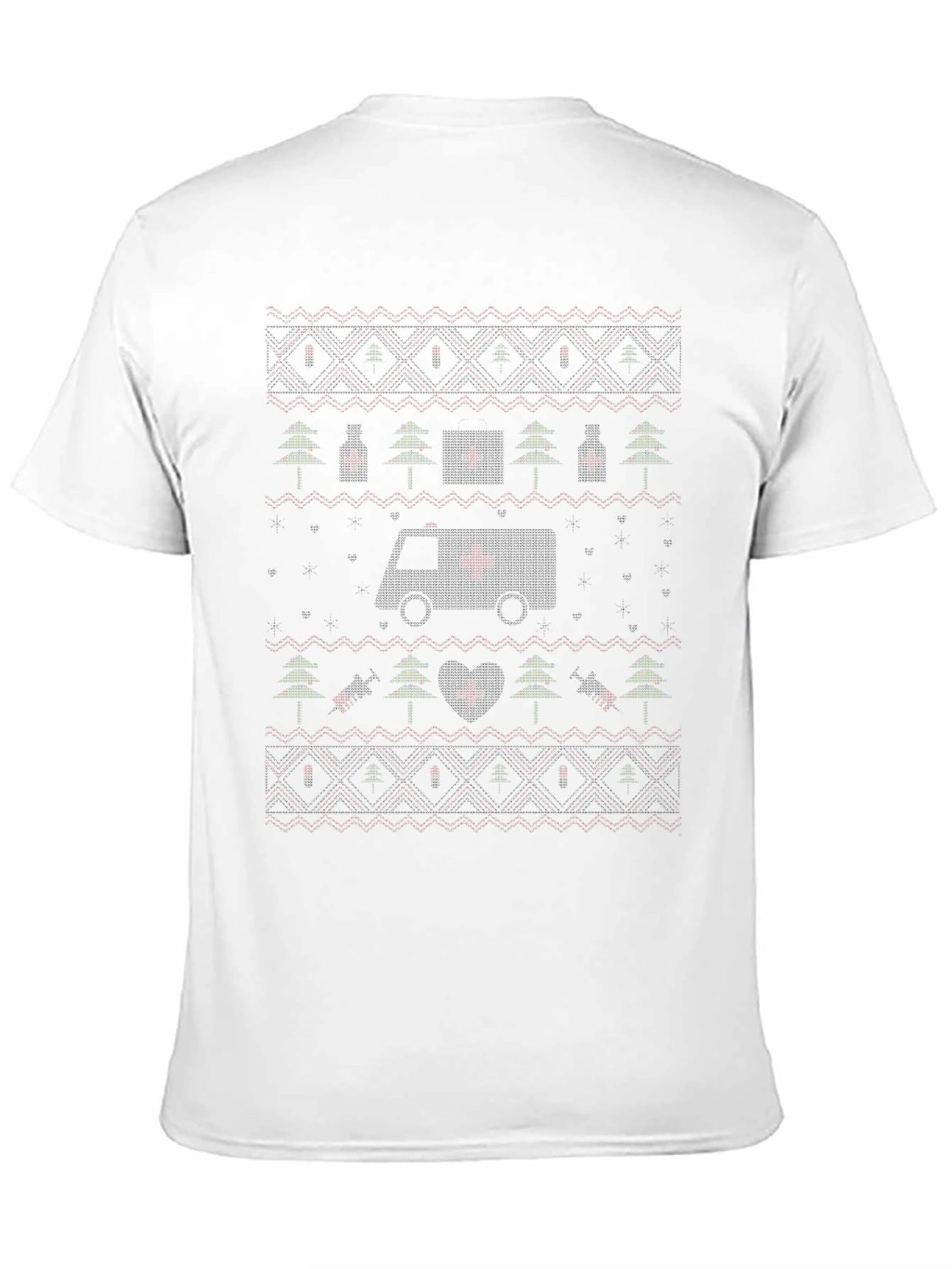 Ugly Christmas Ambulance EMT T-Shirt