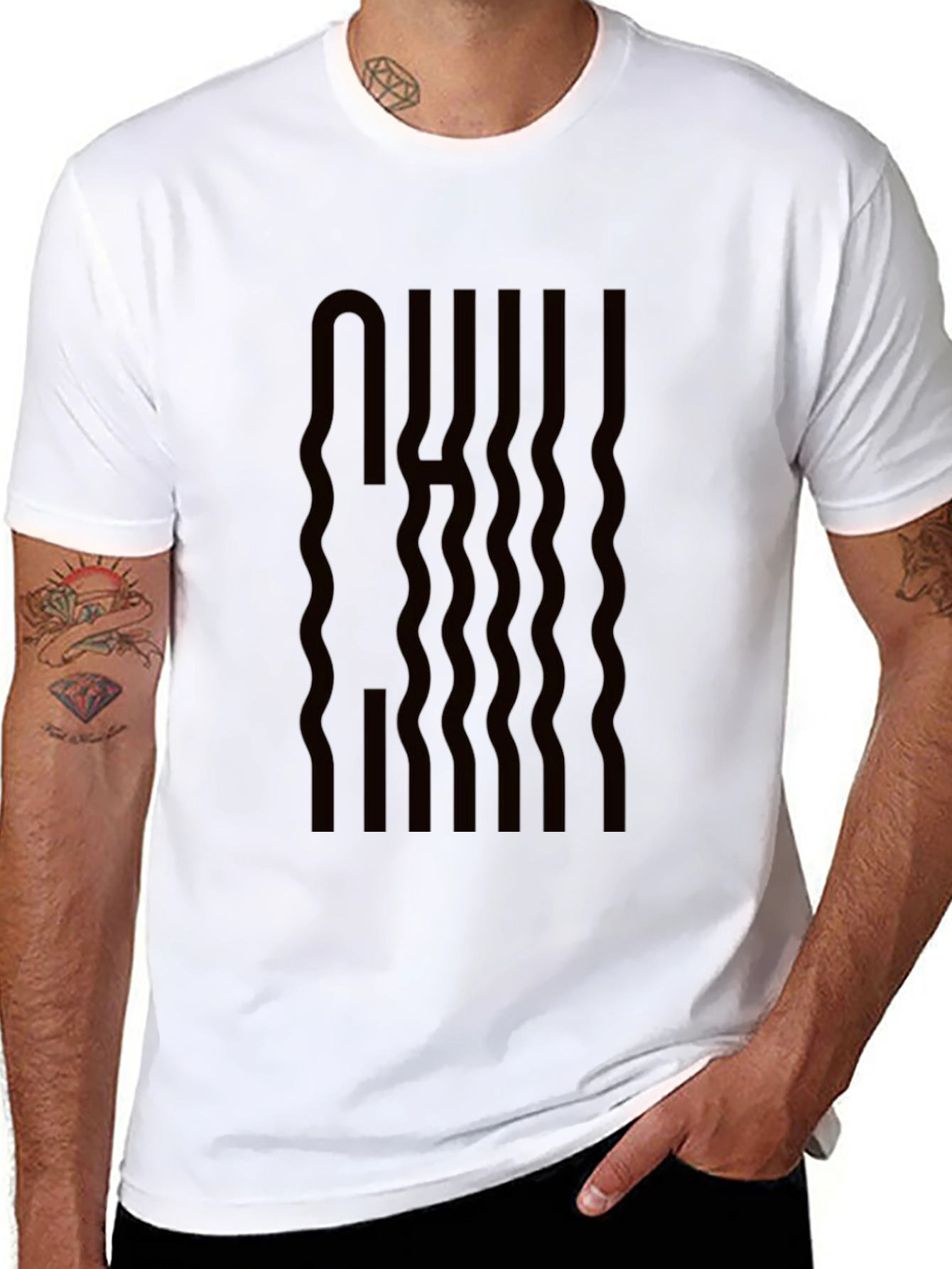 Chill Graphic Black T-Shirt