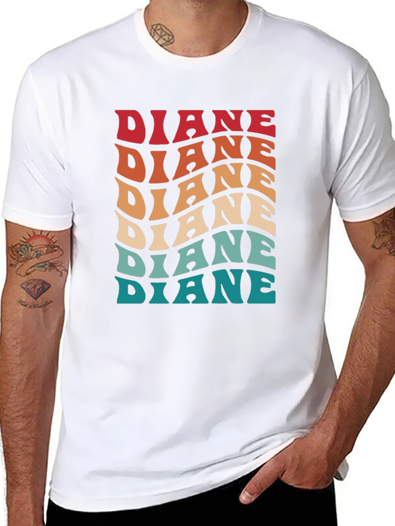 Retro Diane Name Graphic T-Shirt
