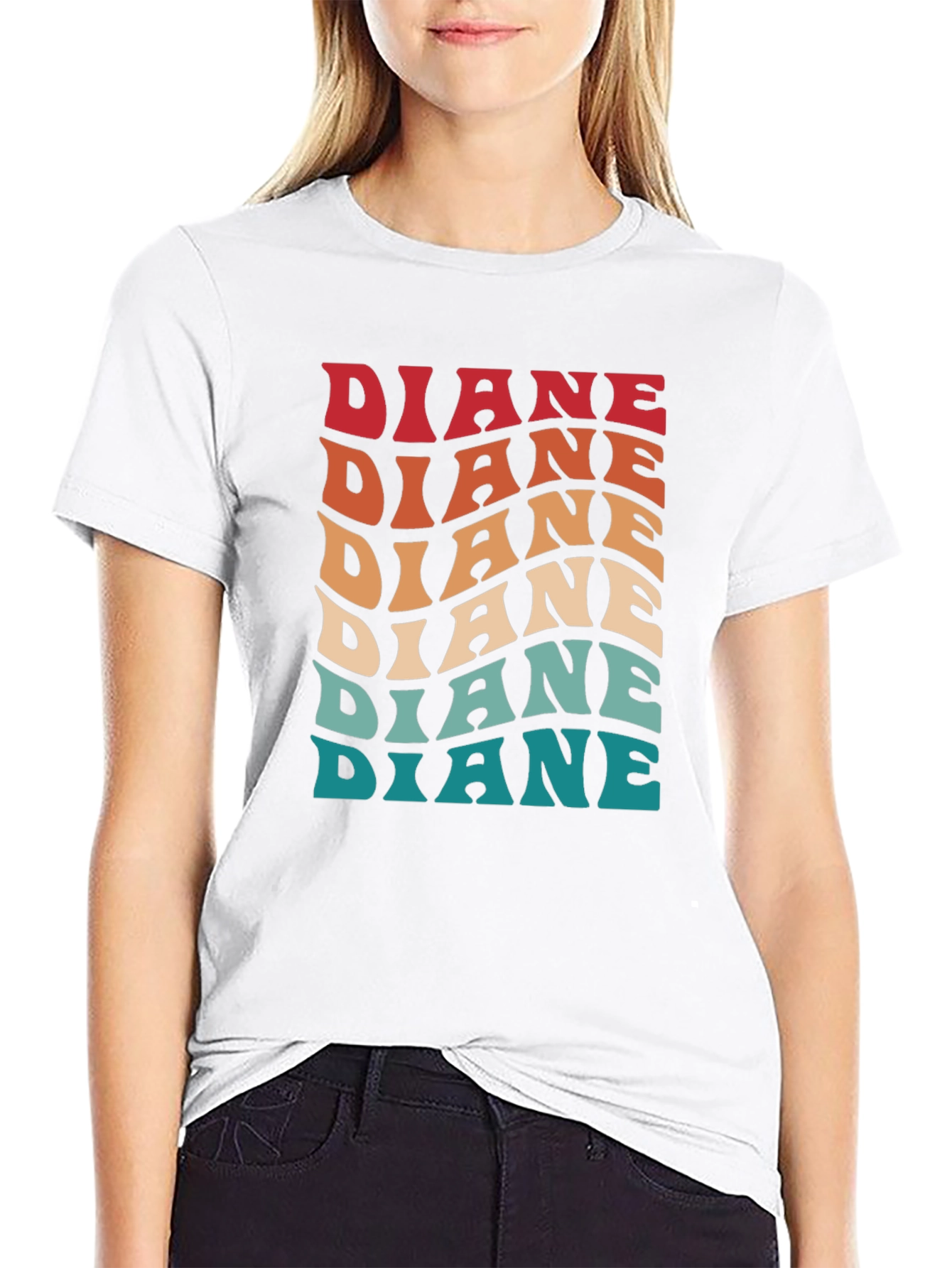 Retro Diane Name Graphic T-Shirt