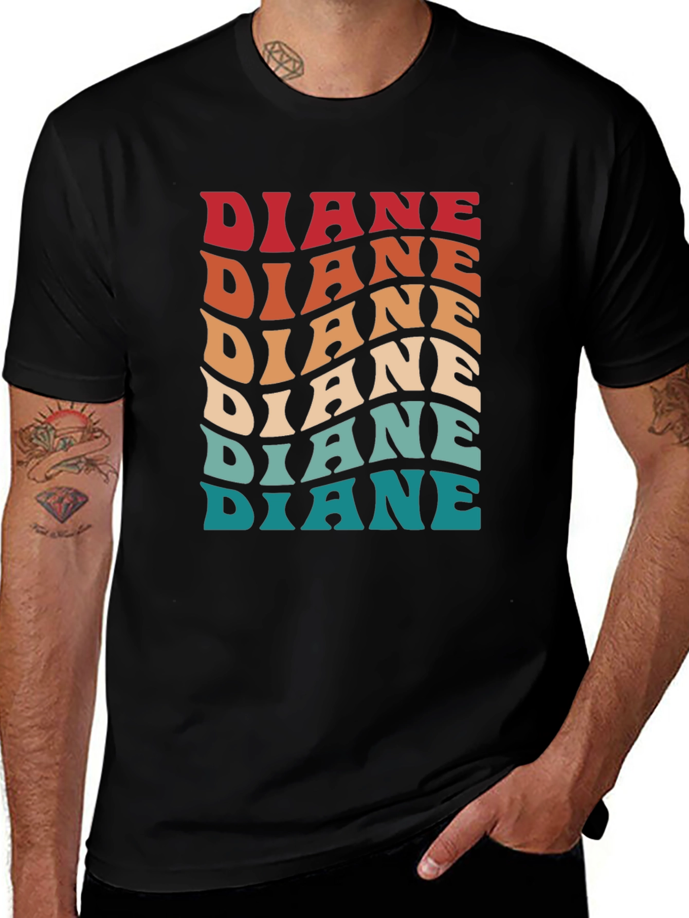 Retro Diane Name Graphic T-Shirt