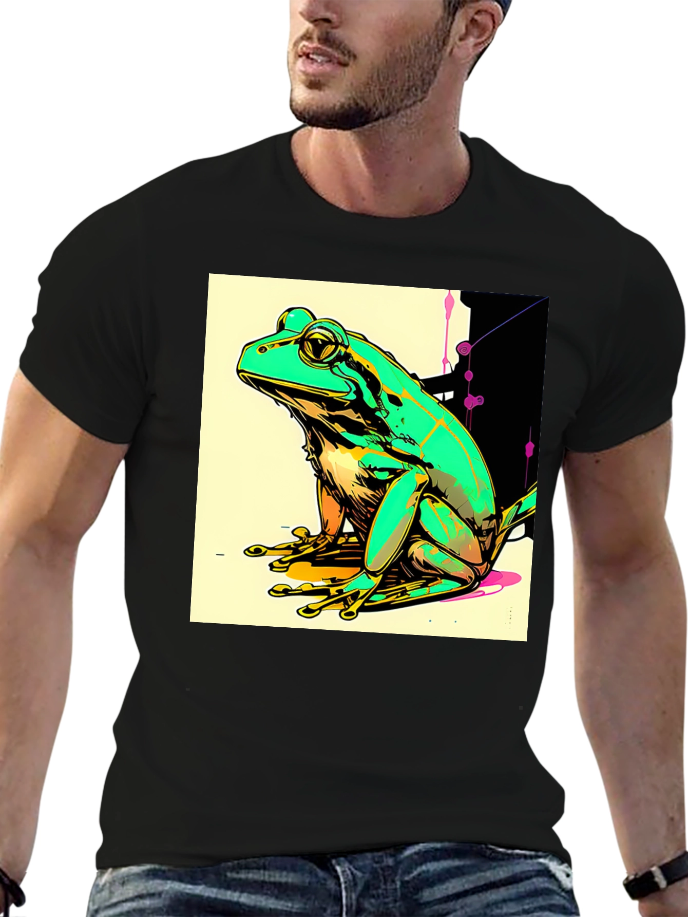 Frog Graphic T-Shirt - Quirky Animal Tee