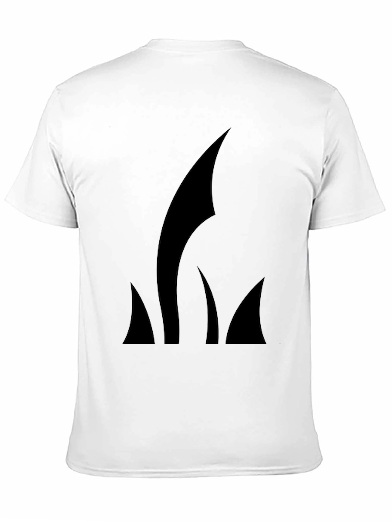 Mens Black T-Shirt with Abstract Graphic