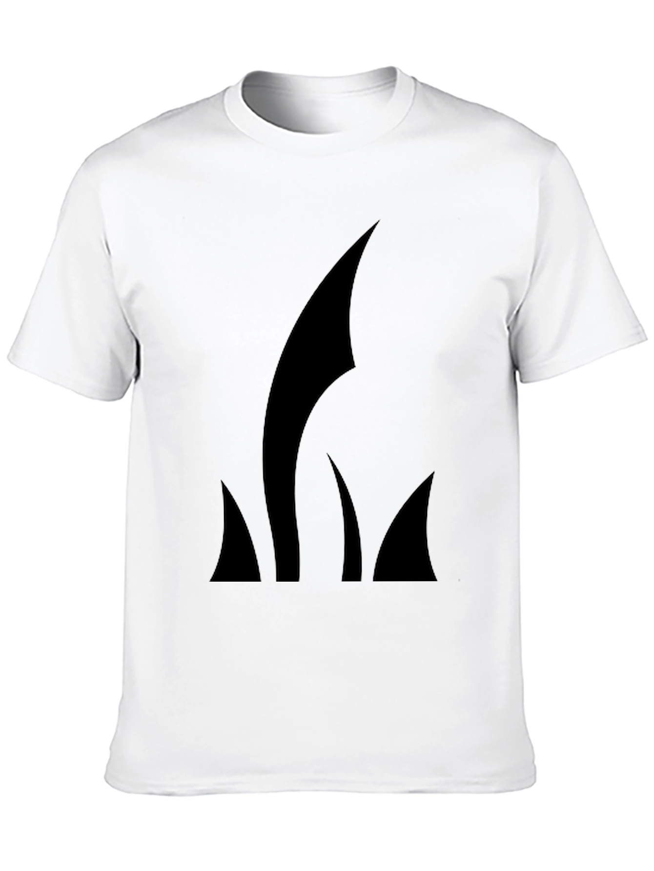 Mens Black T-Shirt with Abstract Graphic