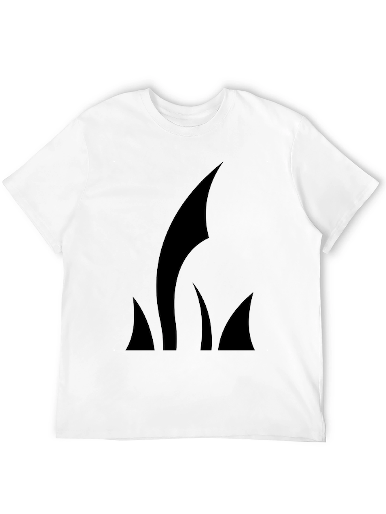 Mens Black T-Shirt with Abstract Graphic