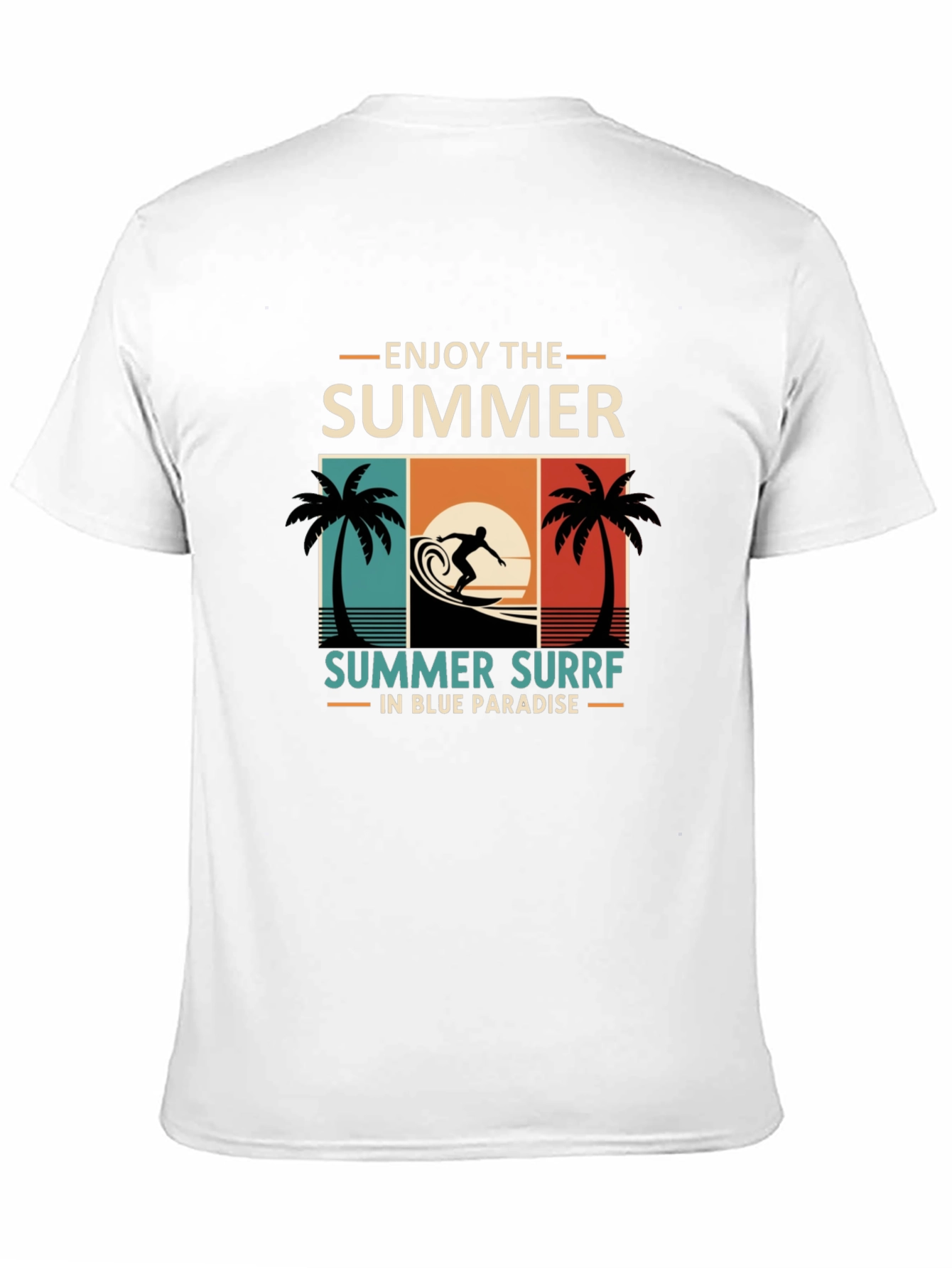 Summer Surf T-Shirt - Enjoy The Summer in Paradise