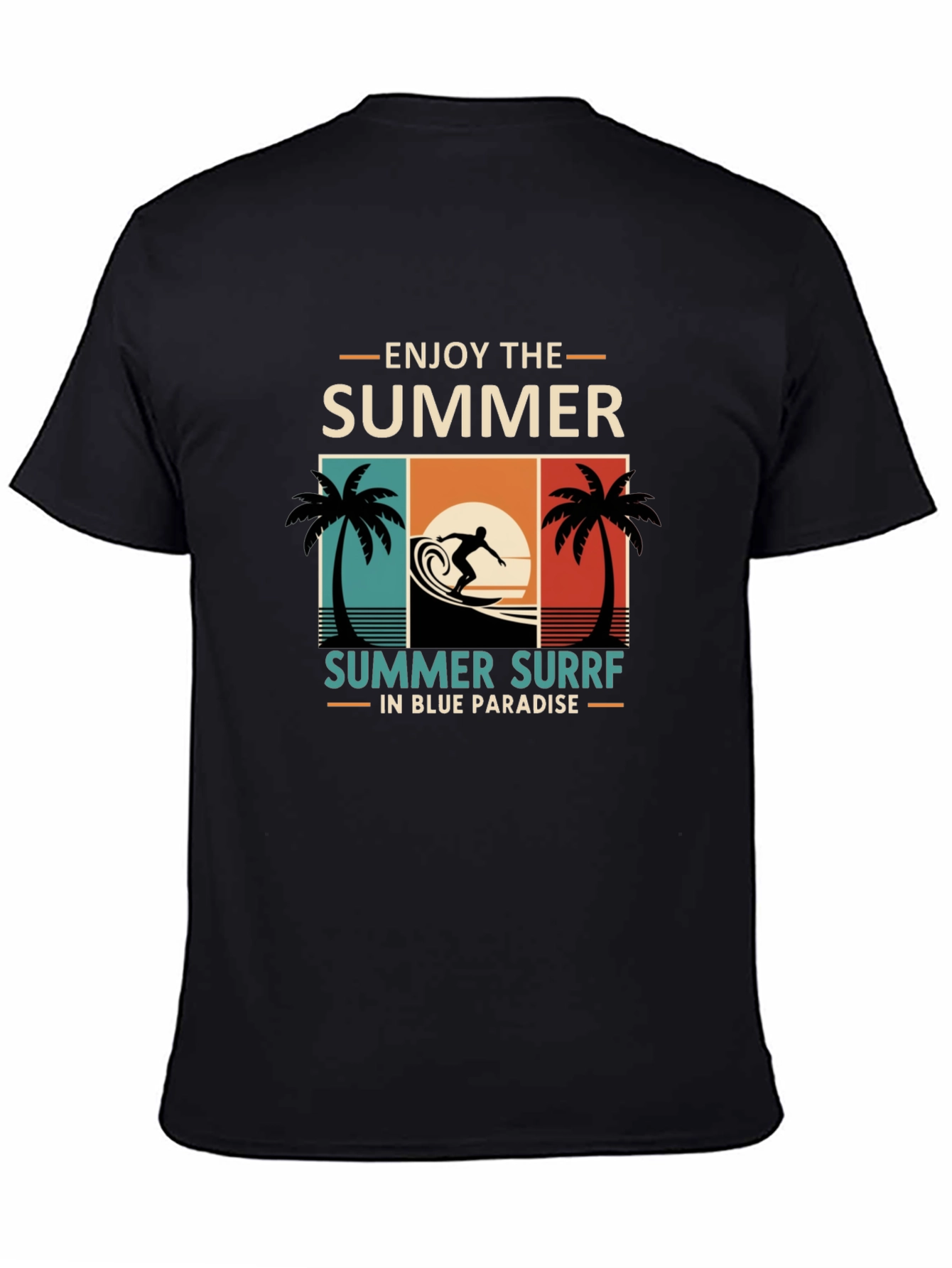 Summer Surf T-Shirt - Enjoy The Summer in Paradise