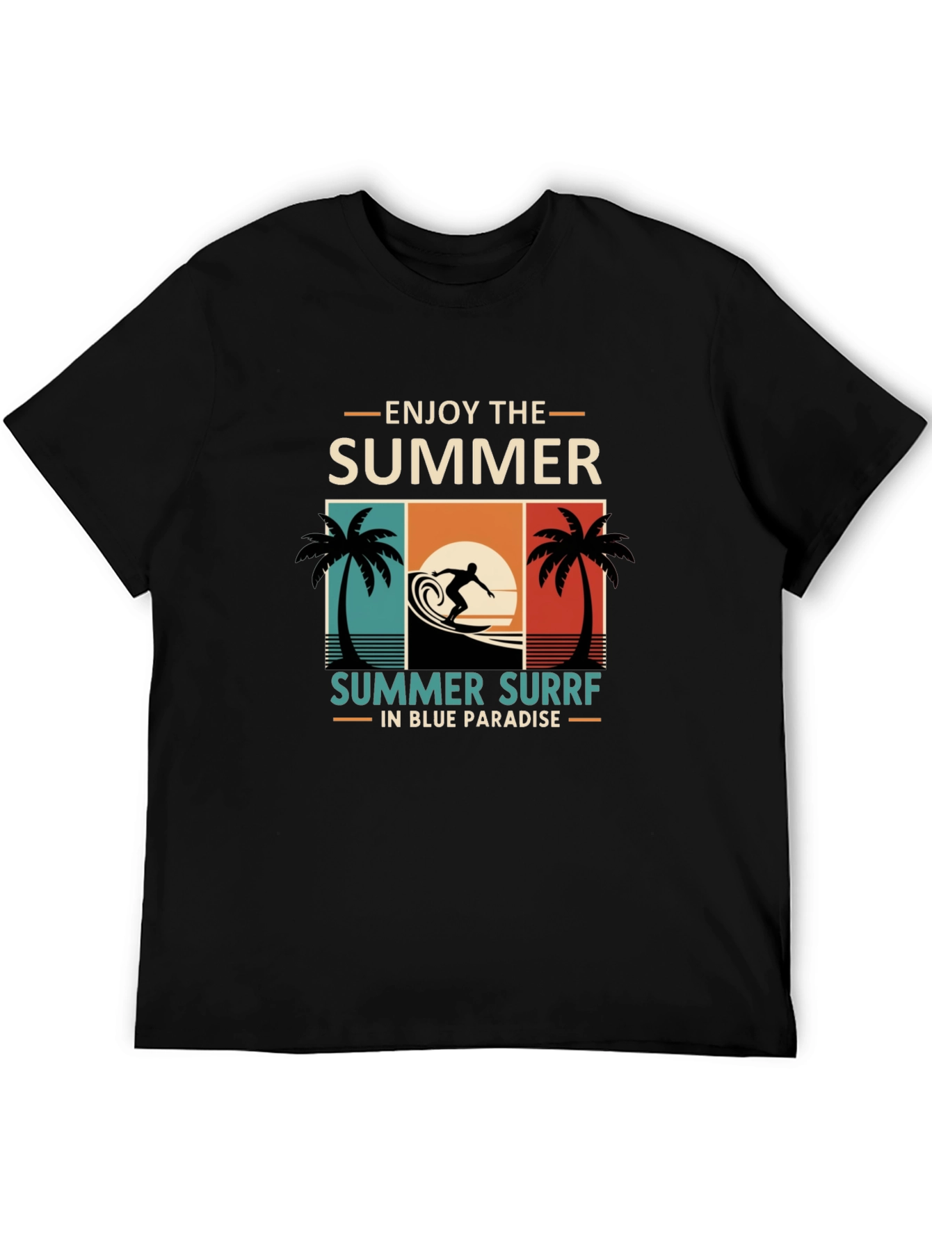 Summer Surf T-Shirt - Enjoy The Summer in Paradise