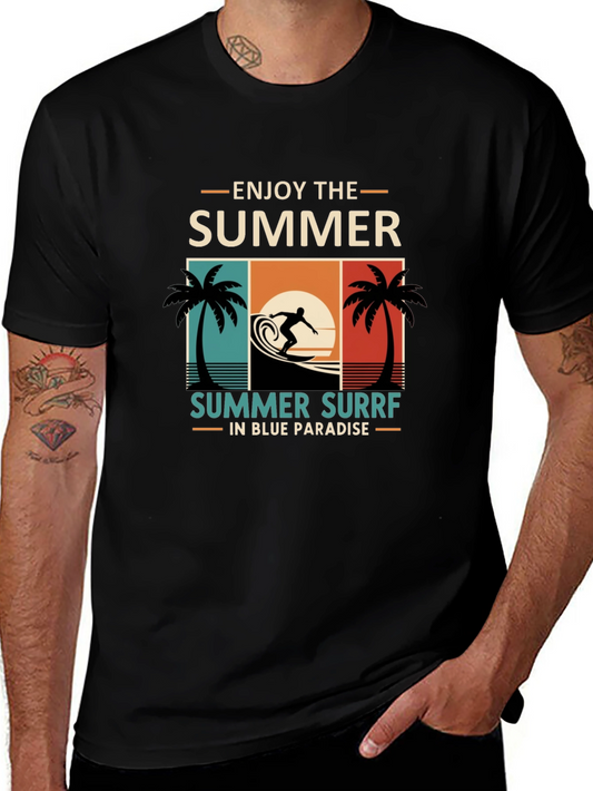 Summer Surf T-Shirt - Enjoy The Summer in Paradise