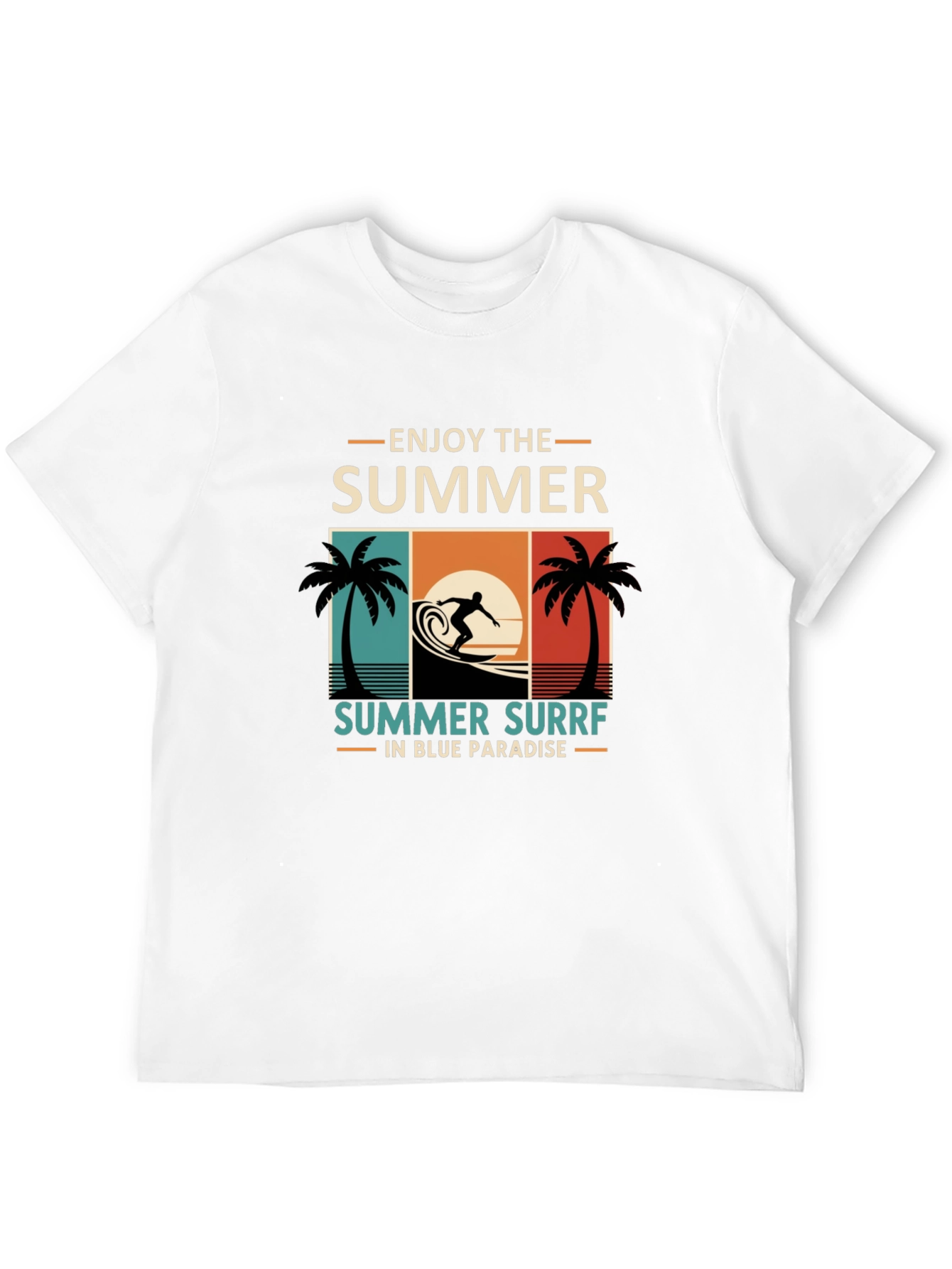 Summer Surf T-Shirt - Enjoy The Summer in Paradise