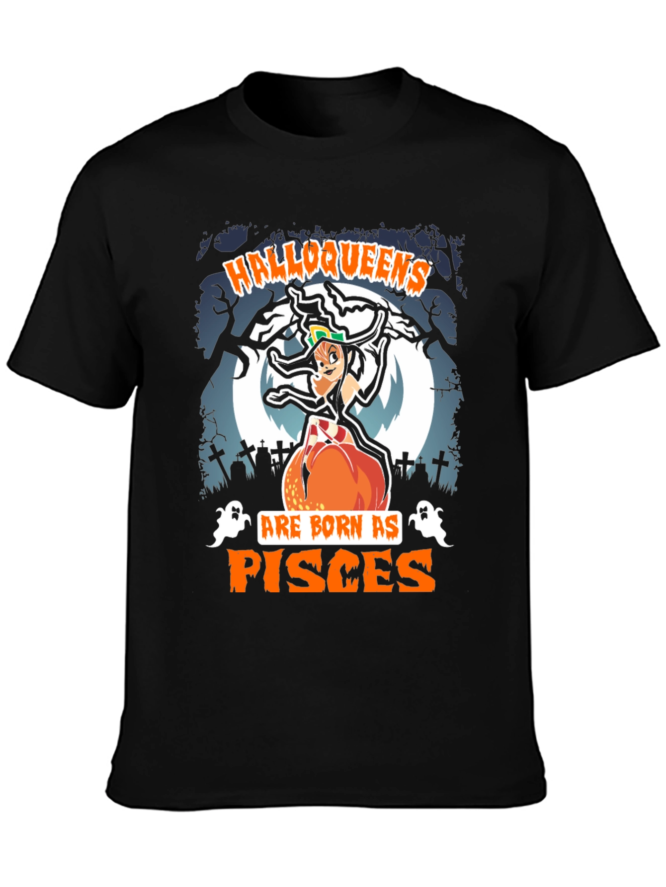 Halloqueens Pisces Halloween T-Shirt