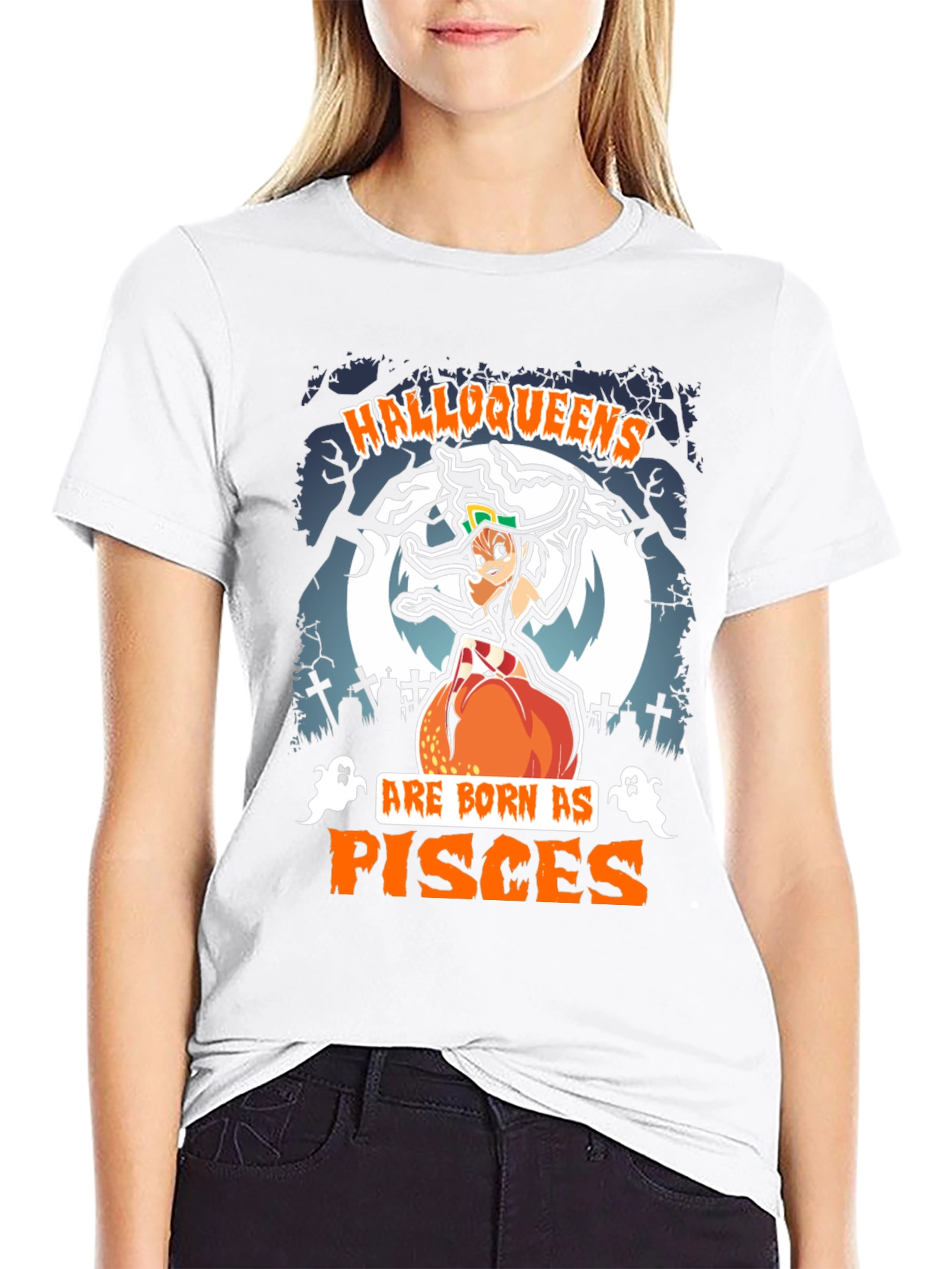 Halloqueens Pisces Halloween T-Shirt