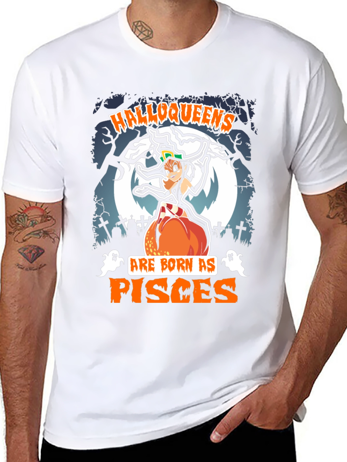 Halloqueens Pisces Halloween T-Shirt
