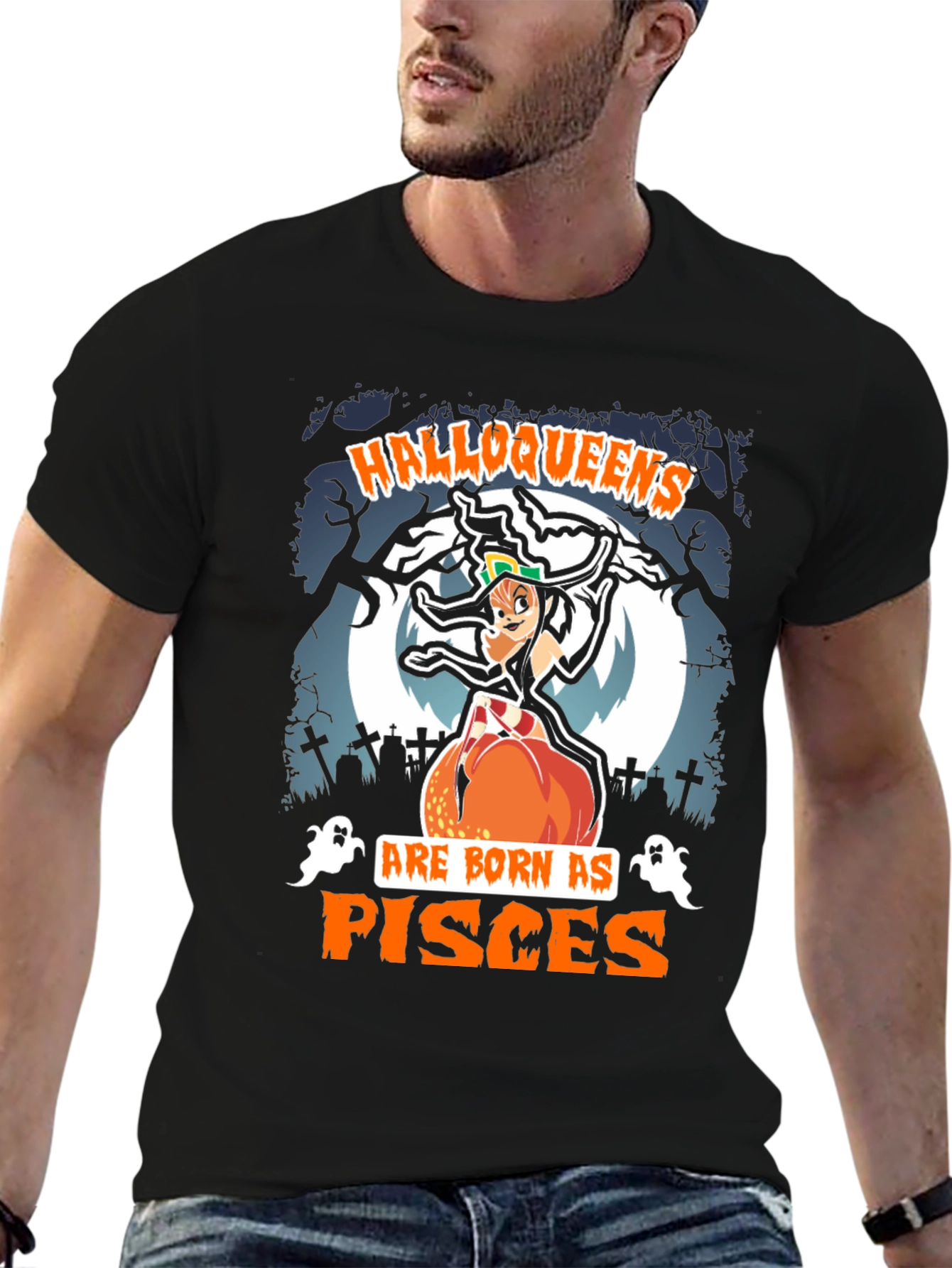 Halloqueens Pisces Halloween T-Shirt