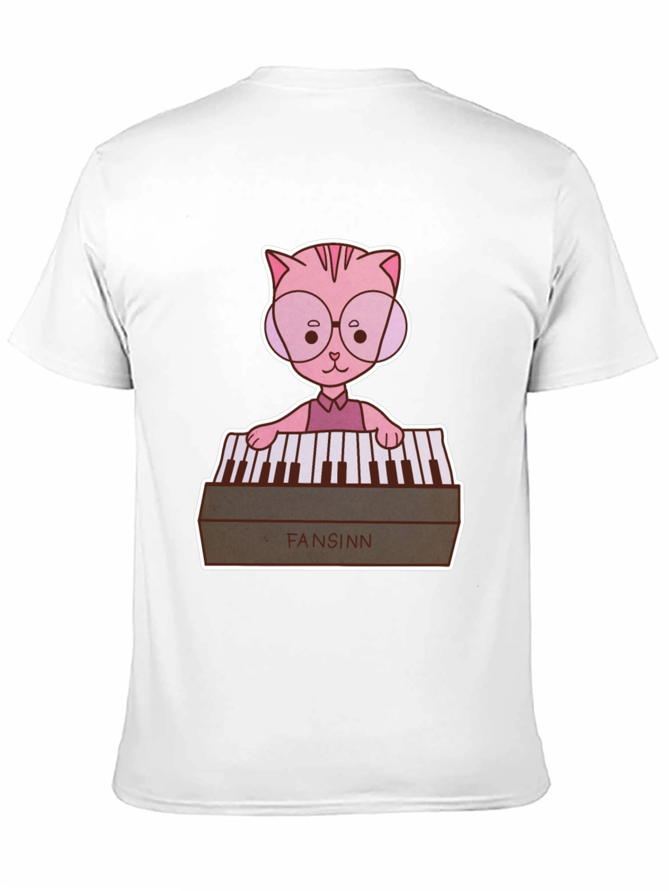 Cat Playing Keyboard T-Shirt