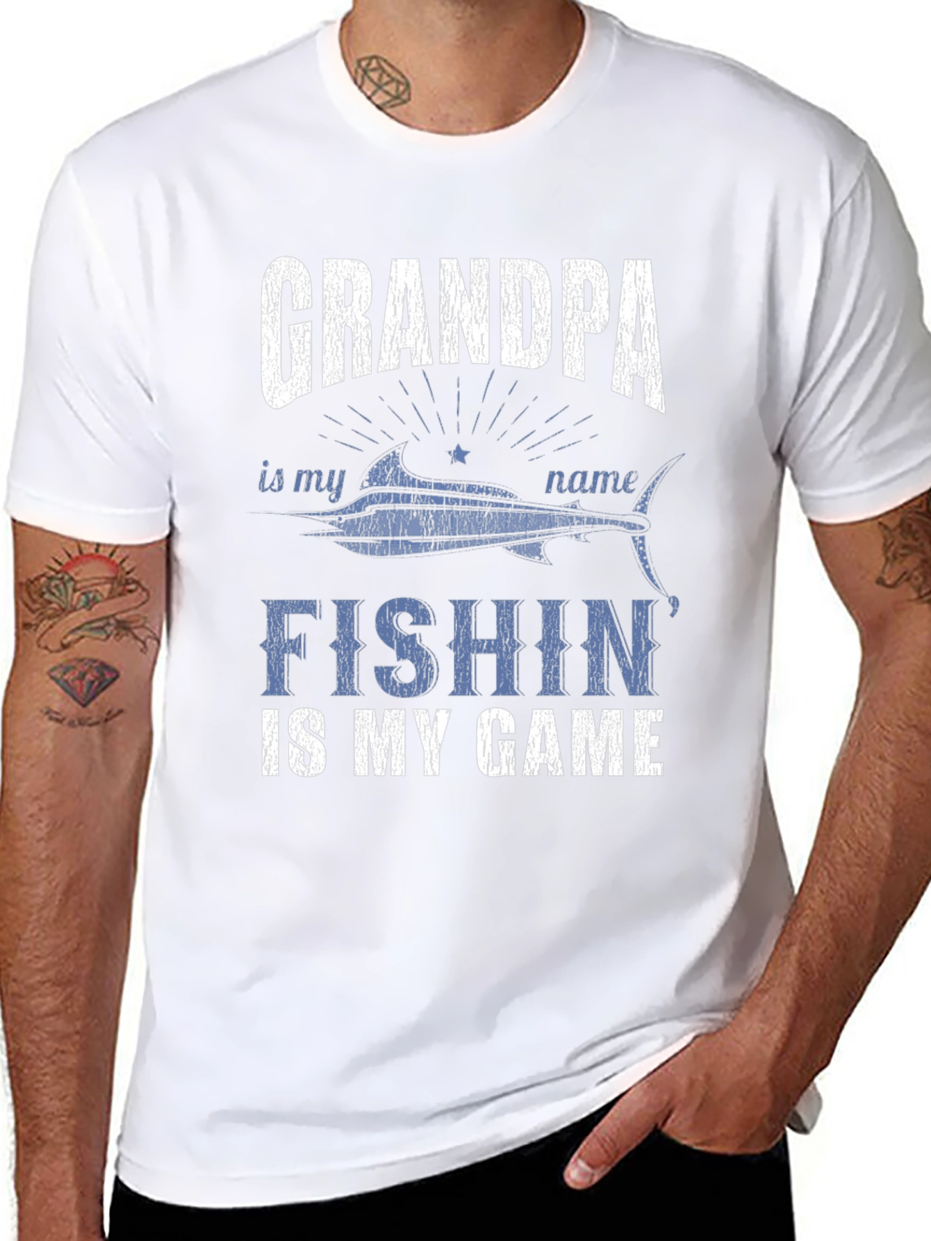 Grandpa Fishin Game T-Shirt