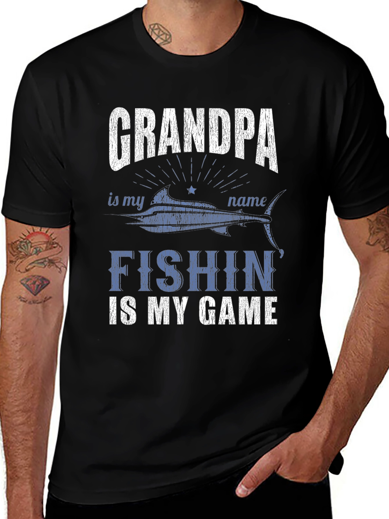 Grandpa Fishin Game T-Shirt