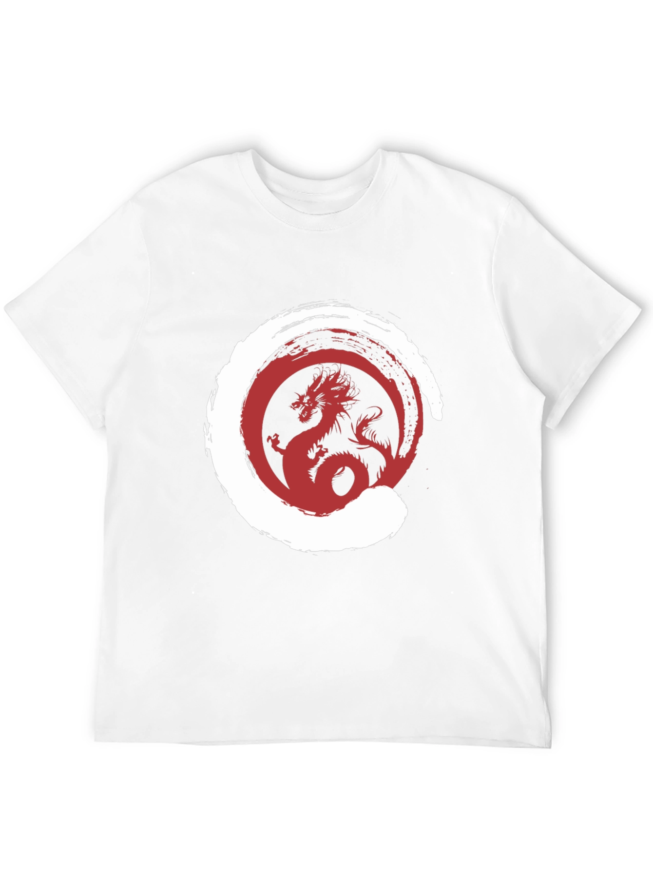 Dragon Zen Circle Graphic Tee - Stylish Menswear