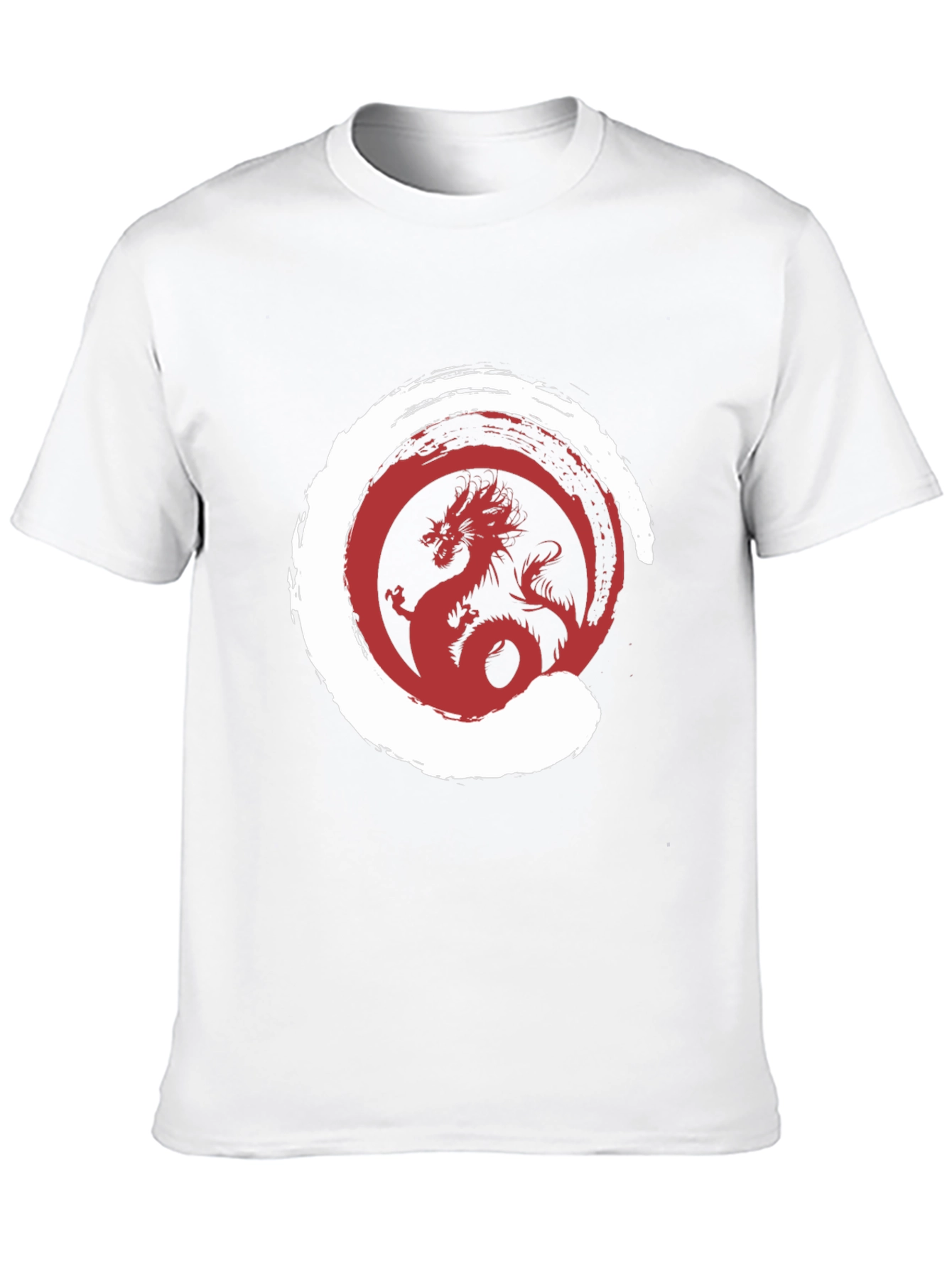 Dragon Zen Circle Graphic Tee - Stylish Menswear